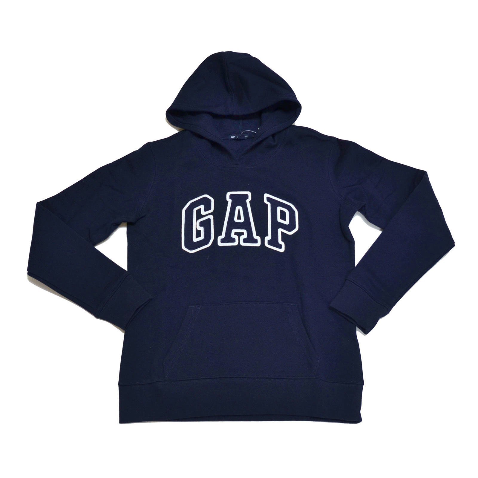 GAP Women's Fleece Arch Logo Pullover Hoodie - Soft & Cozy Sweatshirt for Casual Wear, Lounge & Outdoor Activities