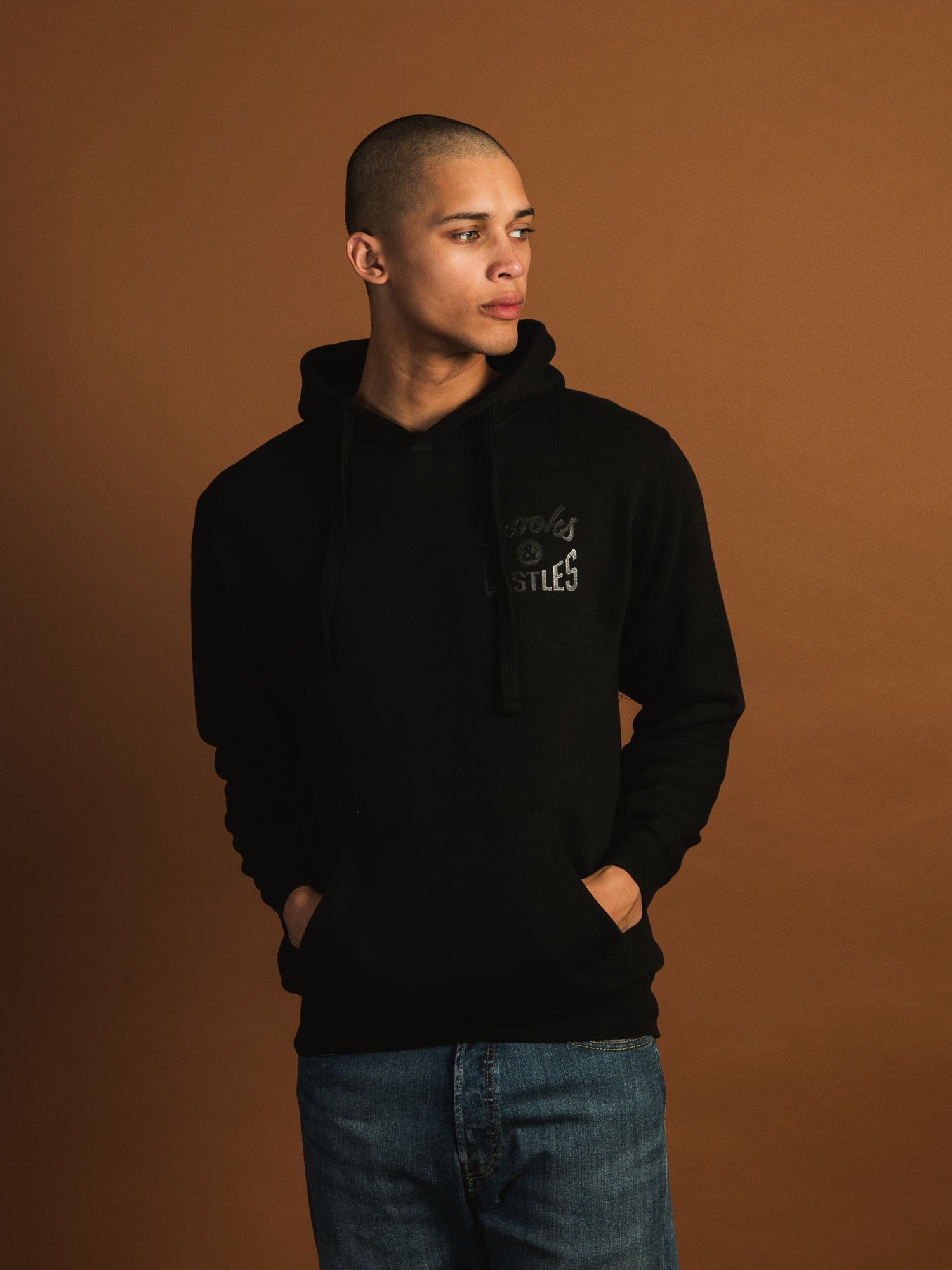 Crooks & Castles Gel Tonal Med Klepto Hoodie - Men's Streetwear Pullover Sweatshirt | Urban Fashion for Casual Wear & Hip Hop Style