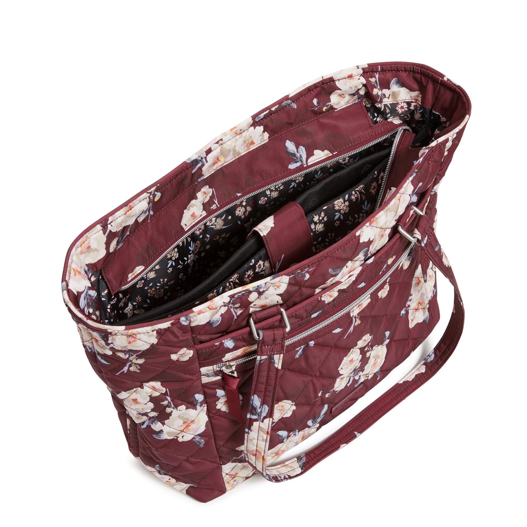 Vera Bradley Women's Performance Twill Work Tote Bag - Stylish & Durable Laptop Bag for Office, Travel & Business | Professional Work Tote with Multiple Pockets | Perfect for Commuters & Working Women