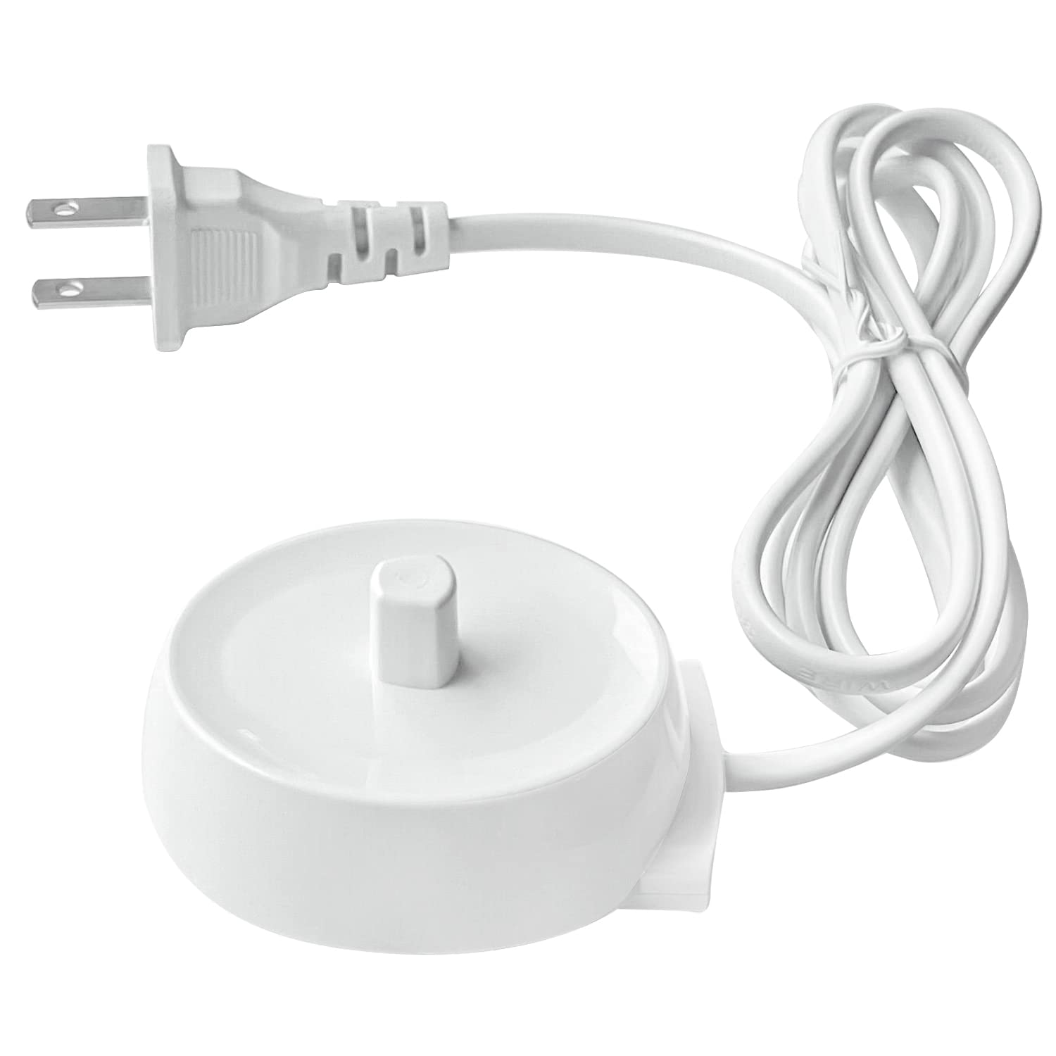 Oral-B & Braun Electric Toothbrush Replacement Charger - Waterproof Inductive Charging Base | Portable ABS Charger for Oral-B Series | Perfect for Travel, Home & Bathroom Use