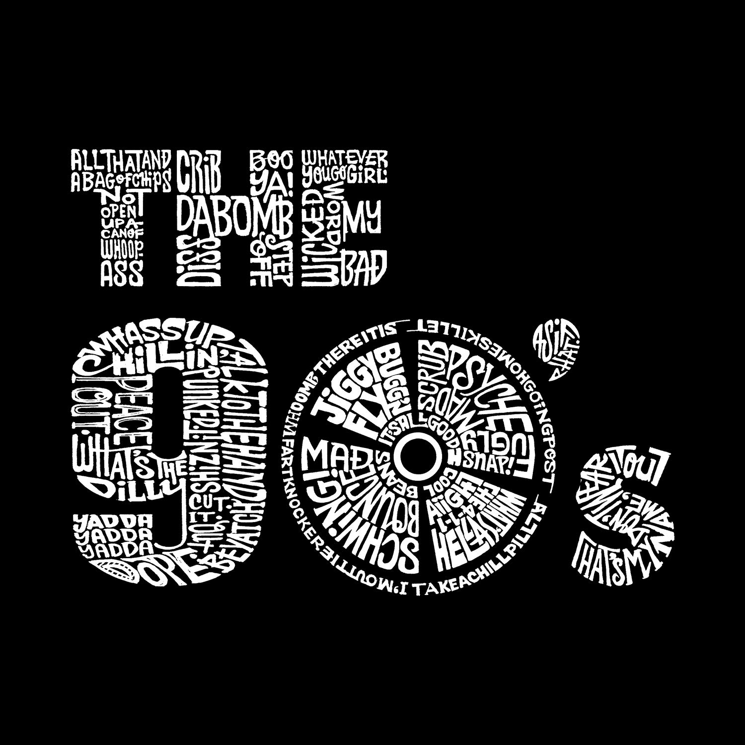 LA POP ART Boys' Word Art Graphic T-Shirt - 90s Retro Vintage Style Tee for Casual Wear, Street Fashion & Hip Hop Outfits