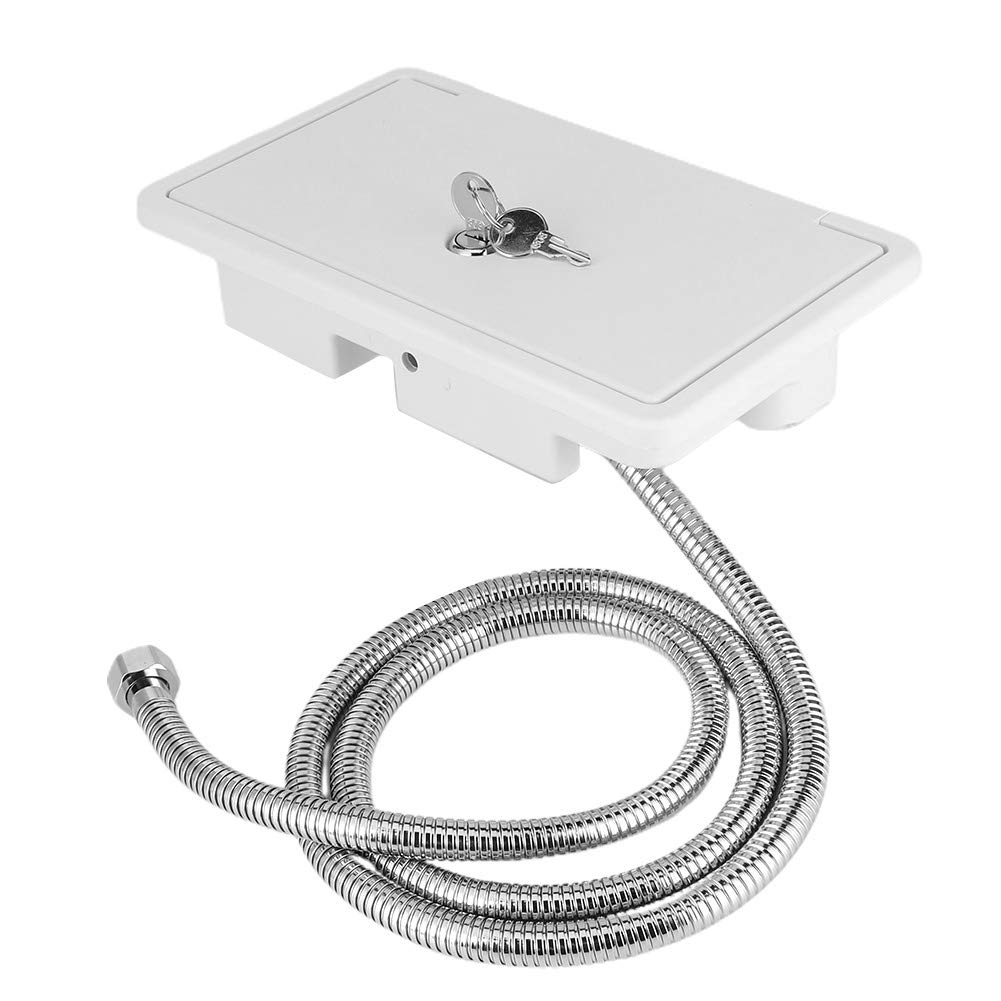 RV Shower Box with Hot/Cold Water Switch - Exterior Marine Shower Kit with 2 Keys for Boats, Motorhomes & Camping - Perfect for Outdoor Adventures and RV Living
