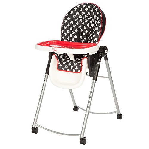 Disney Mickey Mouse Adjustable High Chair for Babies & Toddlers - Portable, Safe & Comfortable - Perfect for Dining, Travel & Home Use