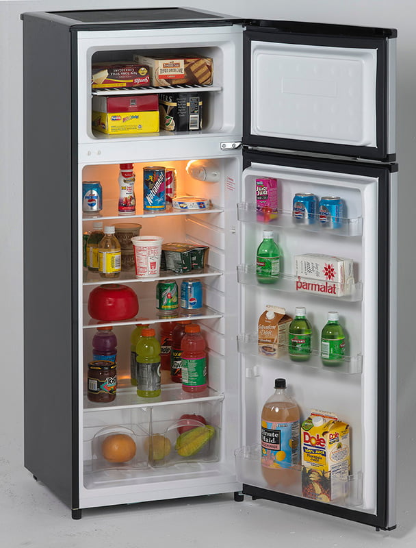 Avanti RA7316PST 7.4 Cu Ft Compact Refrigerator - 2 Door Apartment Size Fridge with Black Platinum Finish | Perfect for Dorms, Small Kitchens & Office Spaces