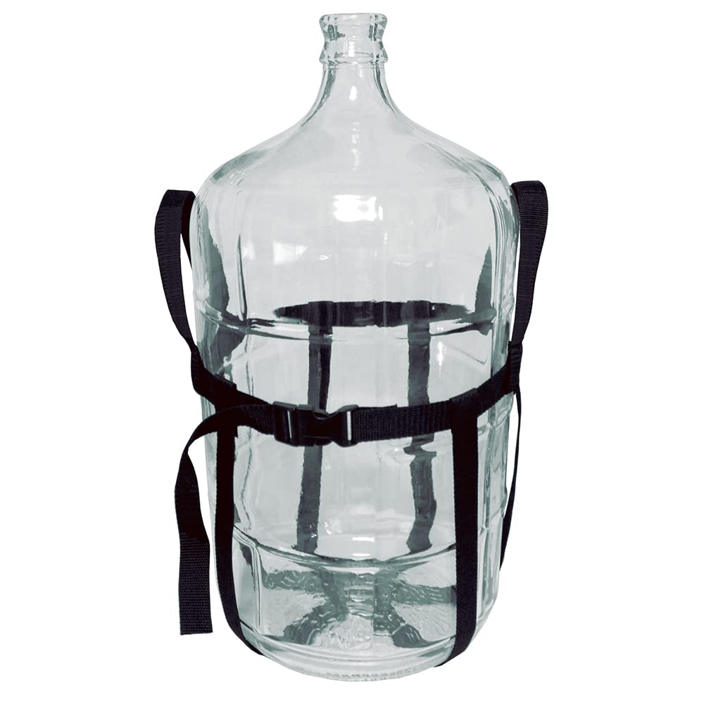 Home Brew Stuff 5307 The Carboy Carrier - Heavy Duty Black Glass Carboy Handle for 1.5 Gallon Fermenters - Perfect for Homebrewing Beer, Wine Making & Mead Brewing