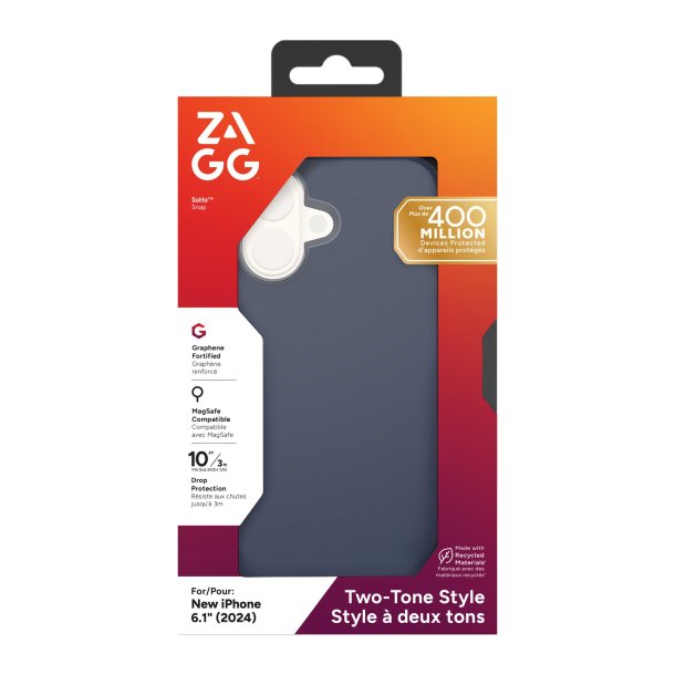 Zagg Soho Mag Snap Case for iPhone 16 - Slim Protective Cover with Magnetic Attachment | Perfect for Everyday Use, Work & Travel