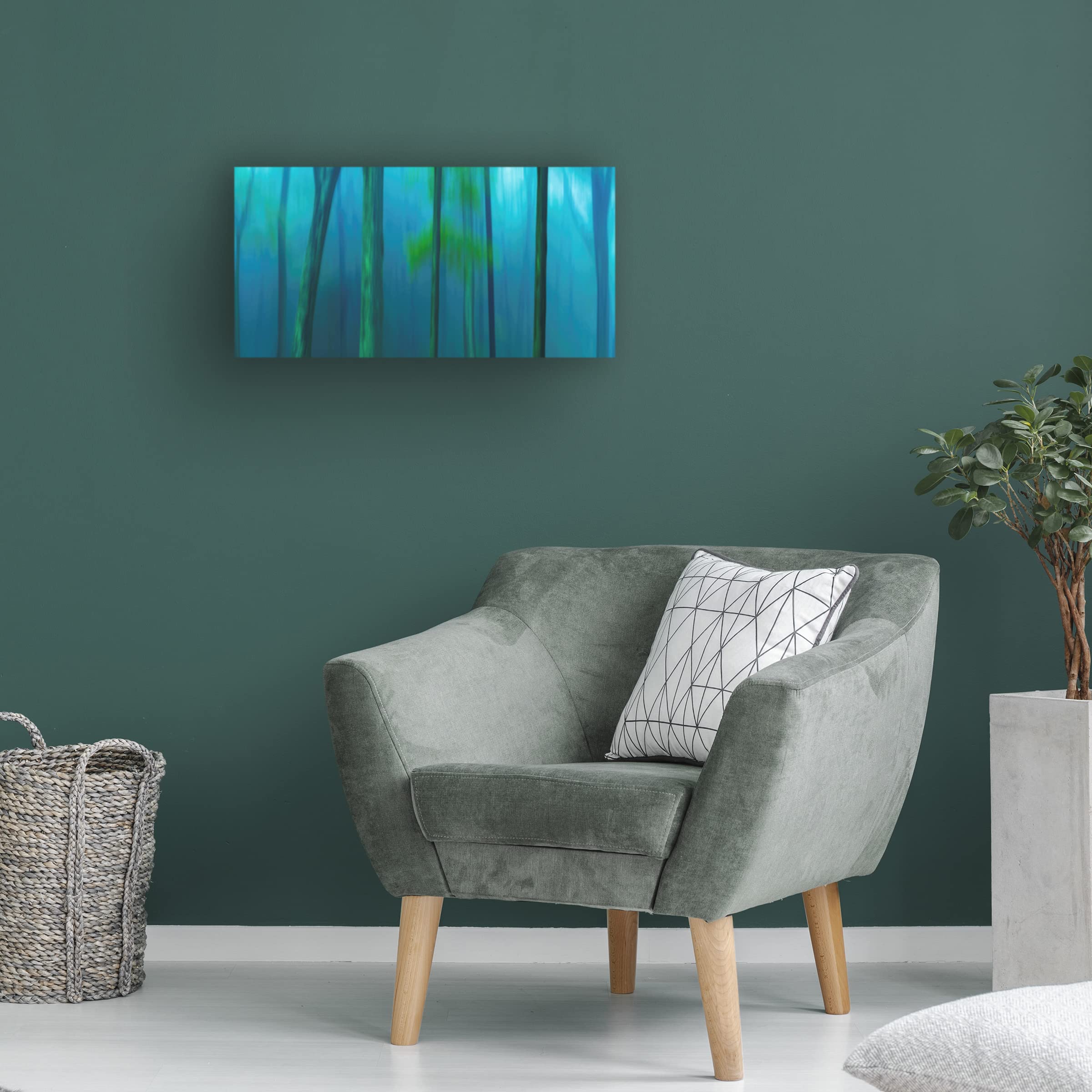 Trademark Fine Art 'Harriman Woods V' Canvas Wall Art by James McLoughlin - Nature Landscape Painting for Living Room, Bedroom & Office Decor