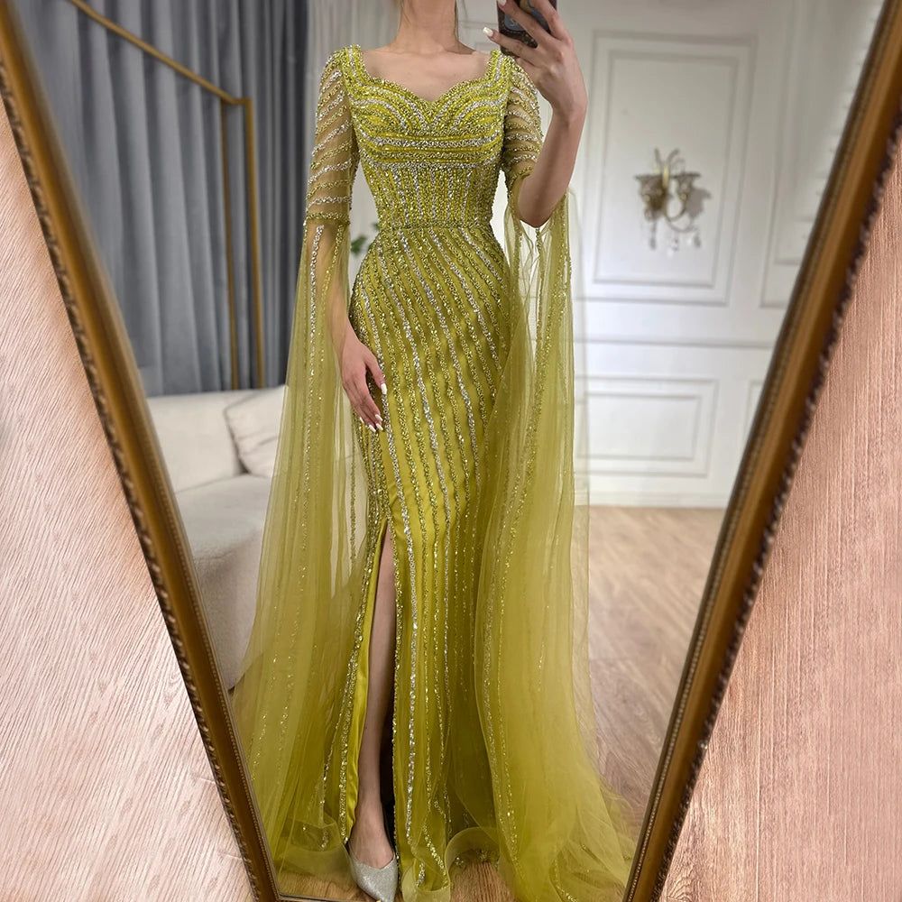 Serene Hill Blue Sweetheart Mermaid Evening Gown with Beaded Overskirt - Luxury Women's Wedding Party Dress 2025 LA72314 | Perfect for Formal Events, Prom, Bridal Showers & Red Carpet Occasions