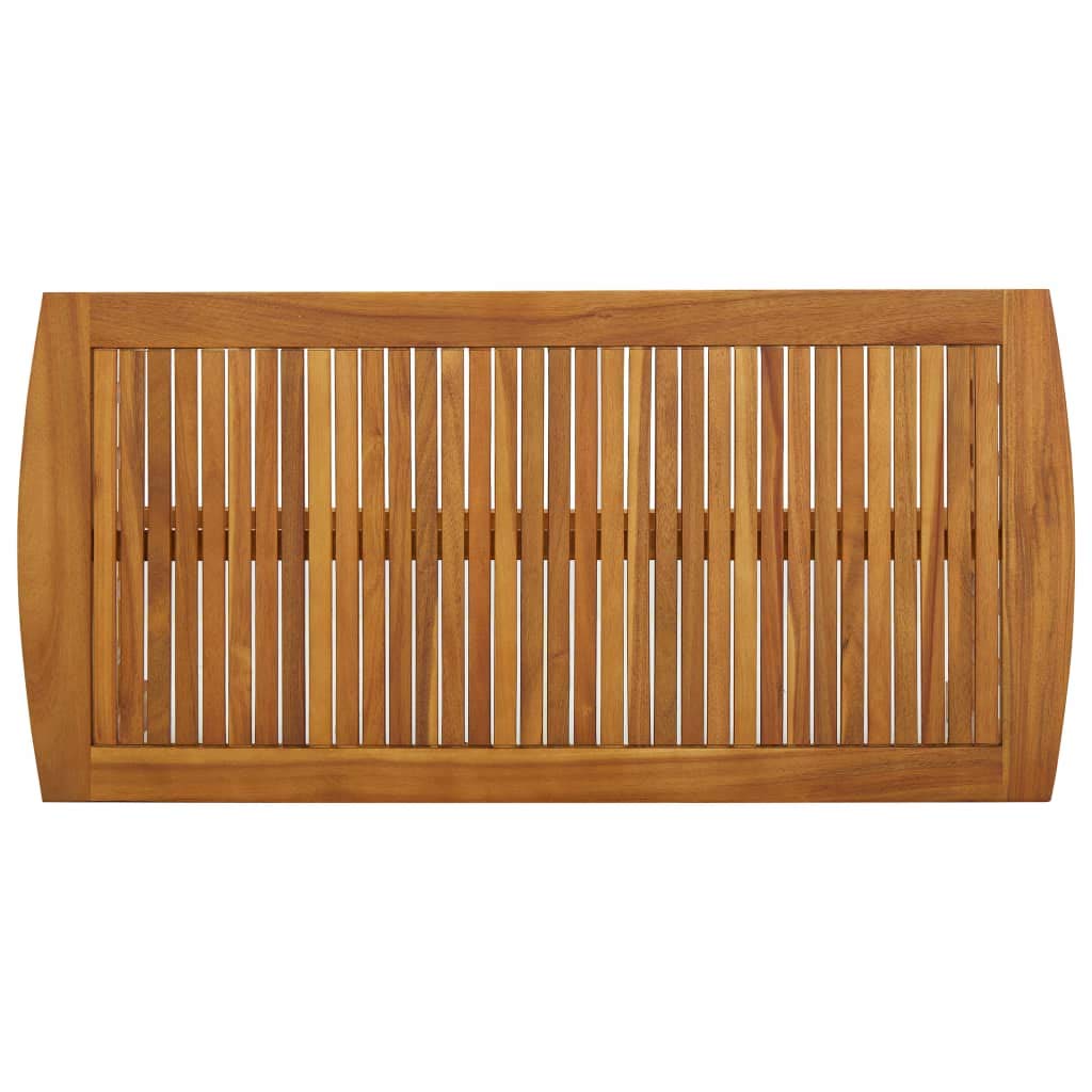Solid Acacia Wood Rectangular Coffee Table - 40.2
