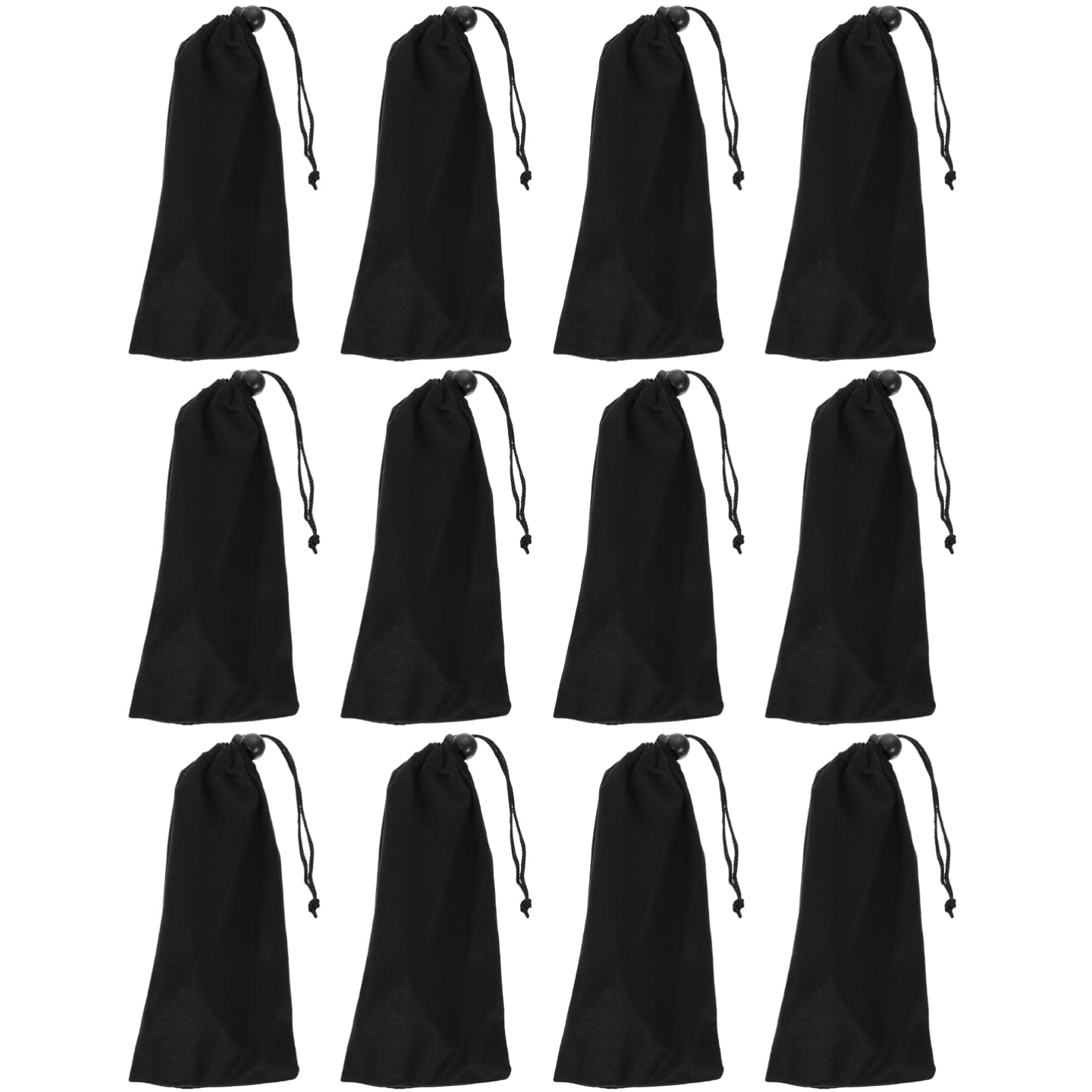 12-Pack Sunglasses Storage Pouch - Soft Eyeglass Carrying Case with Straw Design for Men & Women - Perfect for Travel, Beach, and Everyday Eyewear Protection