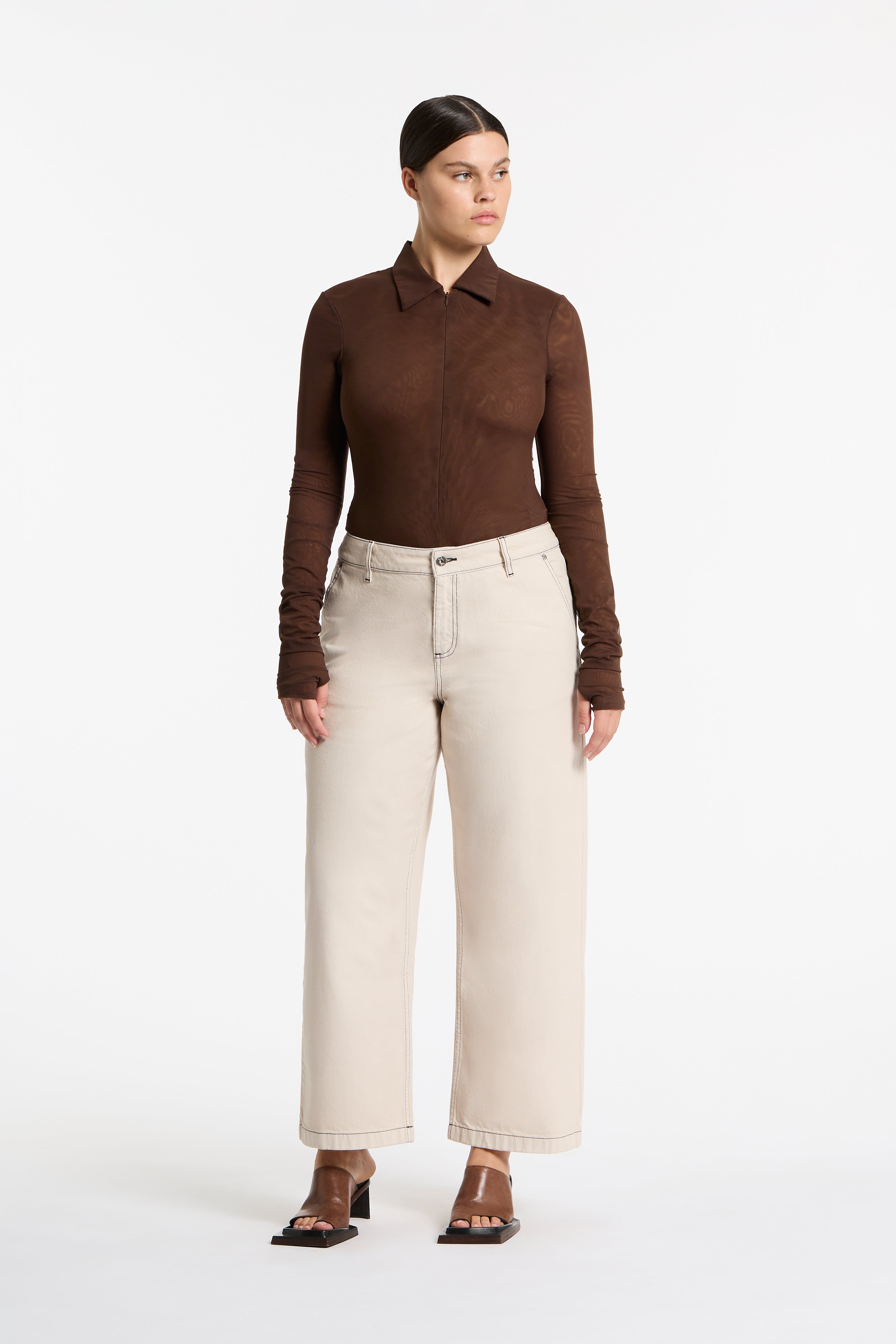 Orlan Mid Rise Jeans for Women - Comfortable Stretch Denim Pants | Perfect for Casual Wear, Office & Everyday Outfits