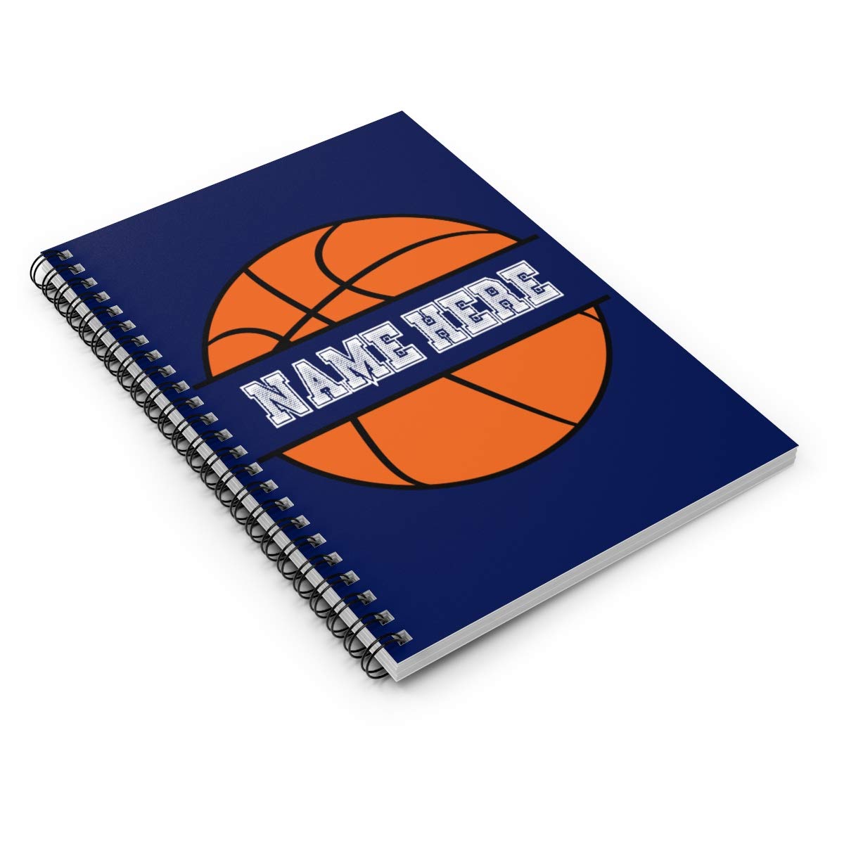 Custom Personalized Basketball Name Spiral Notebook - Unique Gift for Kids, Teens, Girls & Women | Perfect for School, Sports & Journaling