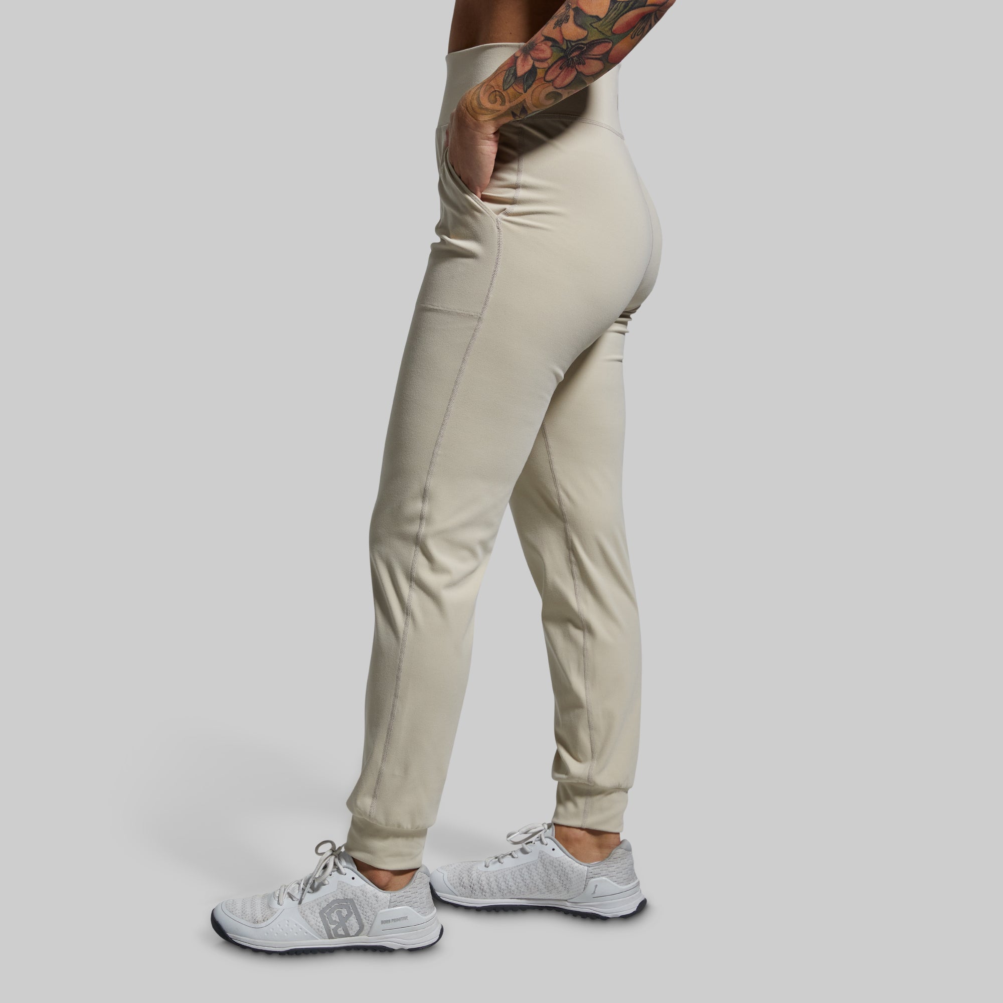 Comfortable Weekender Jogger Pants for Men - Soft Oatmeal Color Casual Lounge & Travel Pants - Perfect for Relaxing, Running Errands and Weekend Getaways