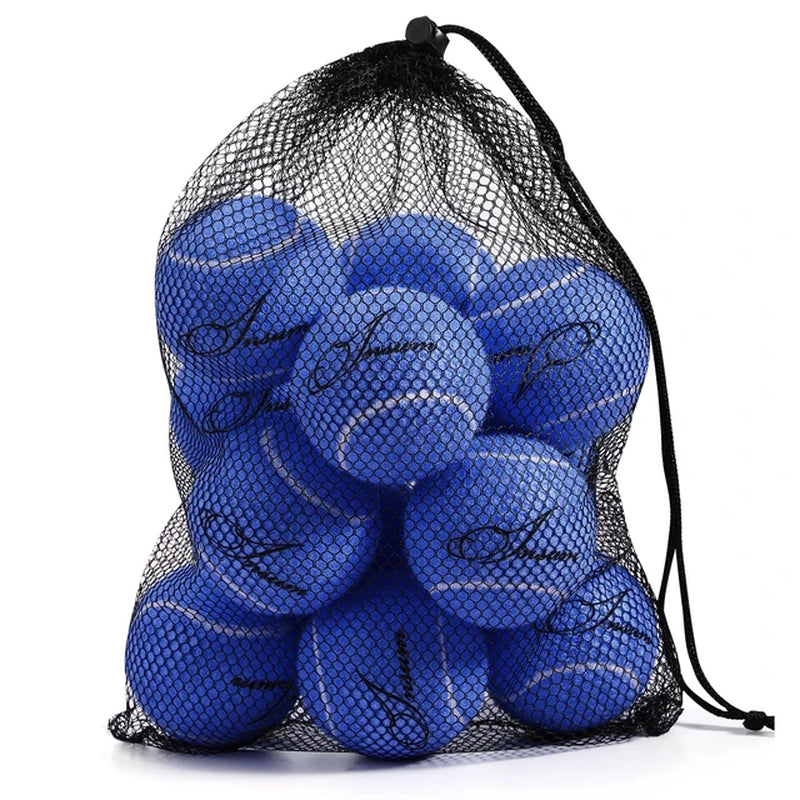 12 Pack Dog Tennis Balls with Mesh Storage Bag - Durable Fetch Toys for Small & Large Dogs - Perfect for Outdoor Play, Training & Beach Trips