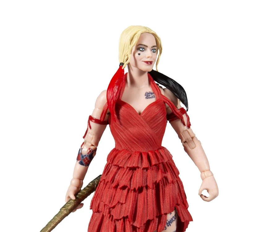 DC Multiverse The Suicide Squad Movie Harley Quinn Action Figure - 7-Inch Collectible Toy with Accessories - Perfect for Fans, Collectors, and Cosplay Scenes