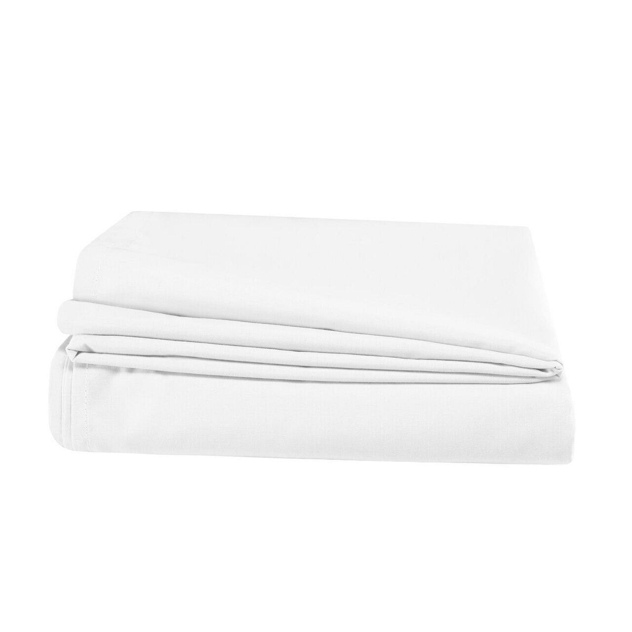 Premium Egyptian Cotton Pyramid Sheets Set - Ultra Soft & Breathable Bedding for Luxury Comfort - Perfect for Master Bedrooms, Guest Rooms & Hotels (White)