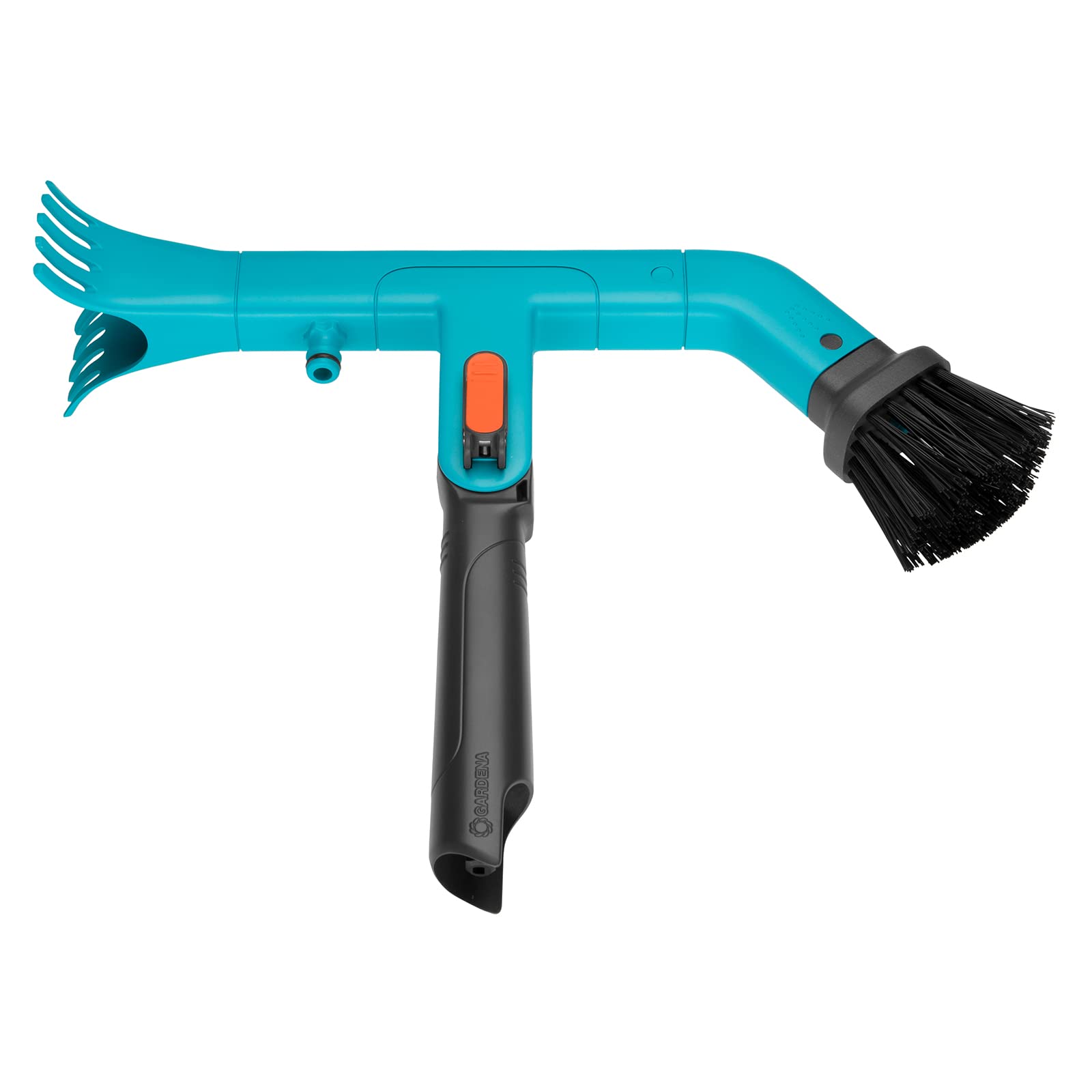 Gardena 3651-20 Combisystem Gutter Cleaner with Water Connection - Easy Roof & Gutter Cleaning Tool - Works With/Without Handle - German-Made for Home Maintenance