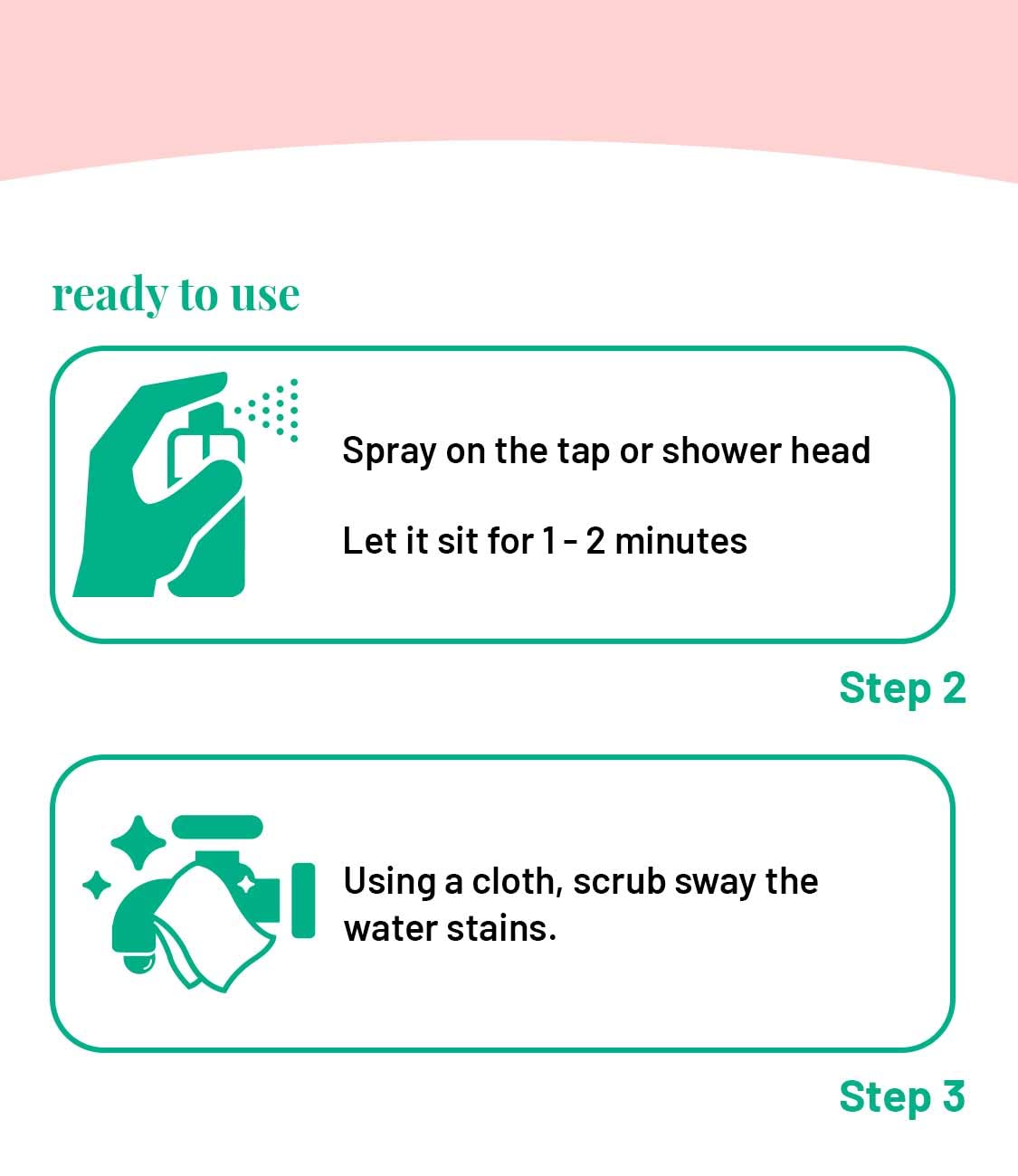 Born Good Eco-Friendly Plant-Based Tap and Shower Cleaner – Natural Hard Water Stain Remover & Limescale Dissolver – 500ml Spray Bottle (Pack of 1) – Perfect for Bathroom, Kitchen, and Faucet Cleaning