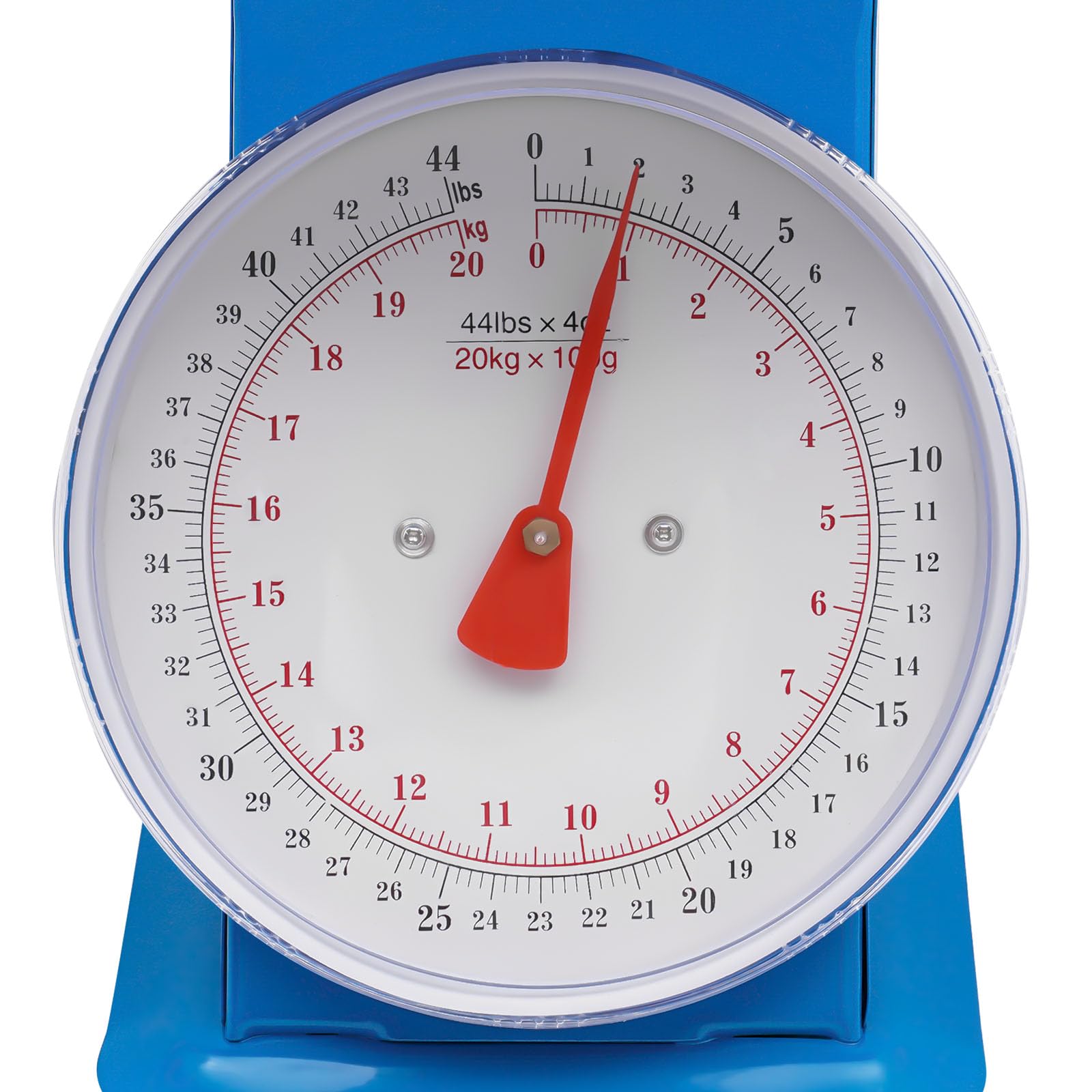 Portion Control Mechanical Scale - Heavy Duty 20kg/44lbs Iron Platform Kitchen & Food Scale for Supermarkets, Bakeries & Restaurants | Perfect for Precise Weighing of Ingredients, Meat, Produce & Bulk Items