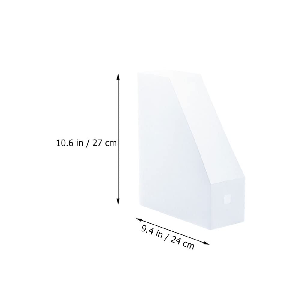Kisangel 2-Pack Plastic File Storage Rack - Vertical Desktop Document Organizer, Multipurpose File Holder & Bookshelf for Office, Home, School (Black) - Perfect for Organizing Papers, Books, and Office Supplies on Desks or Shelves
