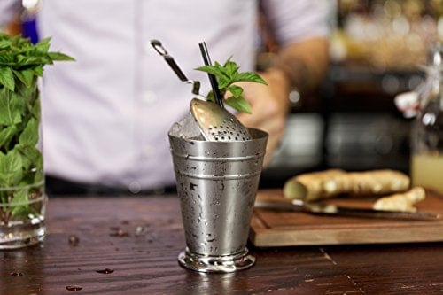 Professional Stainless Steel Julep & Cocktail Strainer Set of 6 - Premium Bar Tools by Crafthouse Fortessa & Charles Joly - Perfect for Mixing, Straining & Serving Cocktails at Home Bars & Professional Bartending