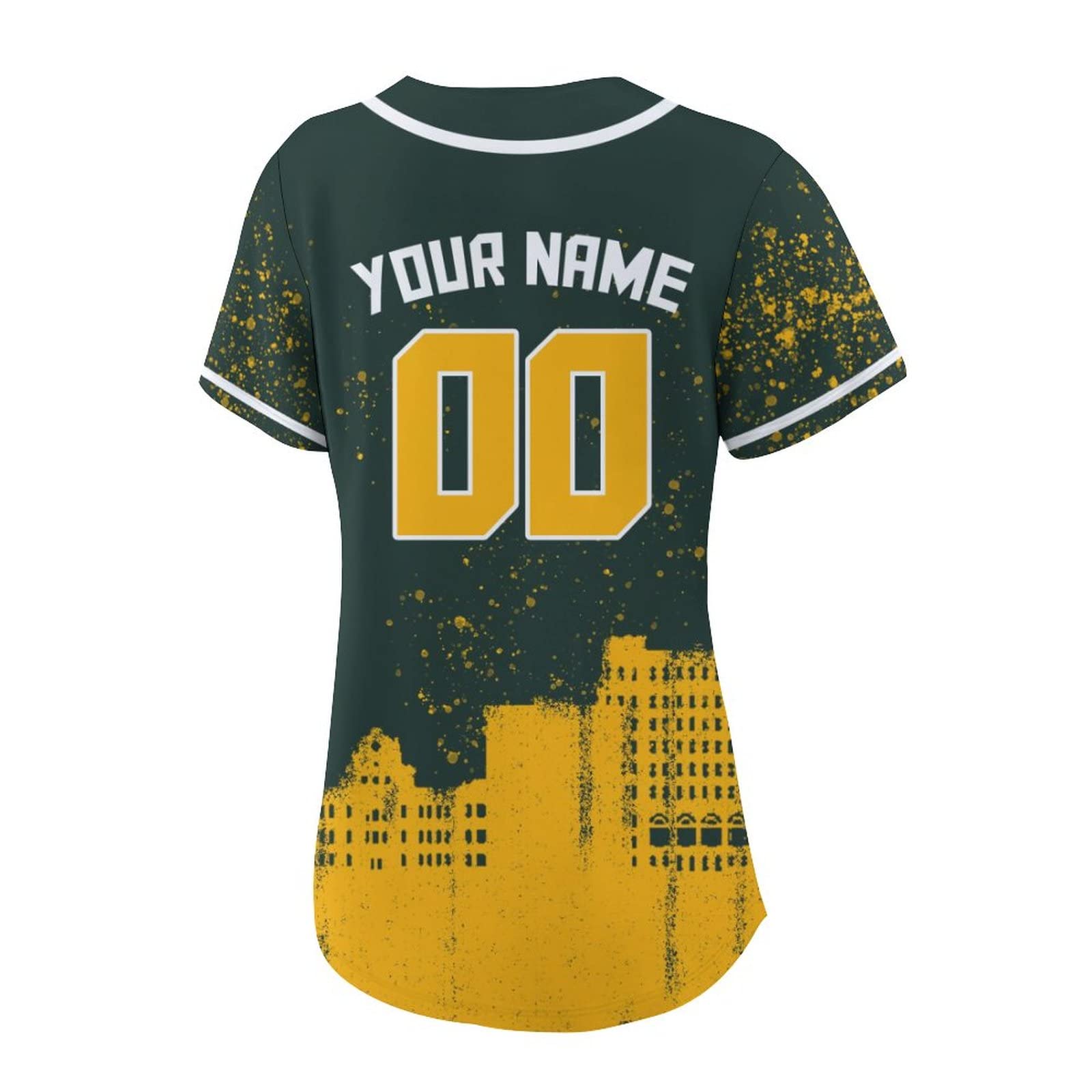 Custom Personalized Football City Silhouette Baseball Jersey for Women - Mom Gift with Name & Number - Graffiti Style T-Shirt (Sizes S-4XL) - Perfect for Game Day, Fan Apparel & Mother's Day Presents