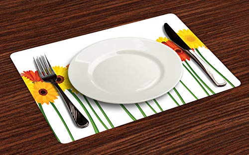 Yellow Green and Orange