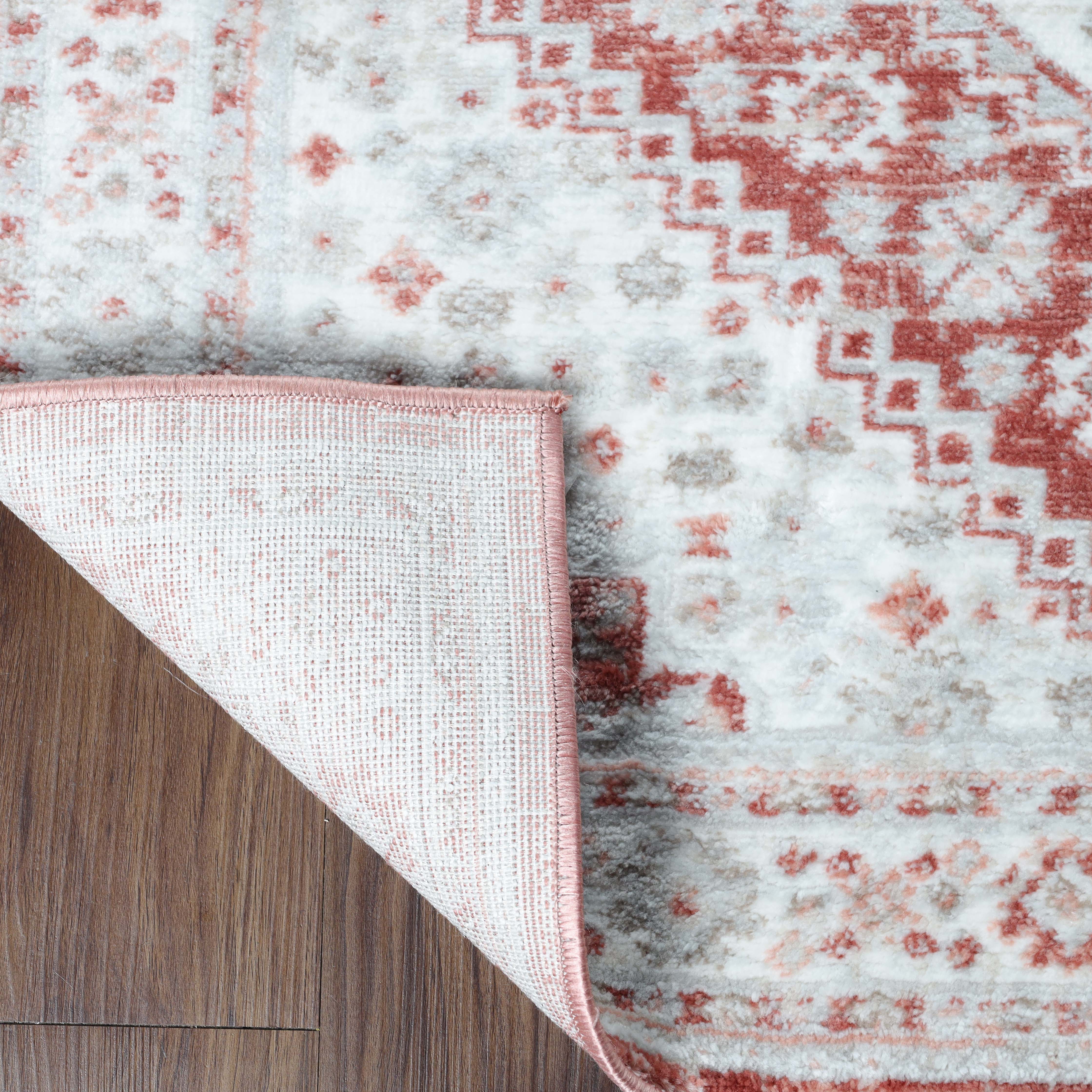 Layland Classic Medallion Traditional Indoor Area Rug or Runner - Non-Slip Living Room Carpet for Bedroom, Dining Room & Hallway Decor