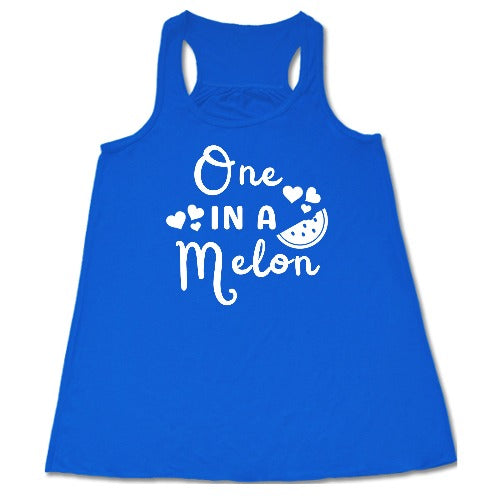 One In A Melon T-Shirt - Funny Watermelon Graphic Tee for Women & Men - Perfect for Summer Outfits, Beach Vacations and Casual Wear