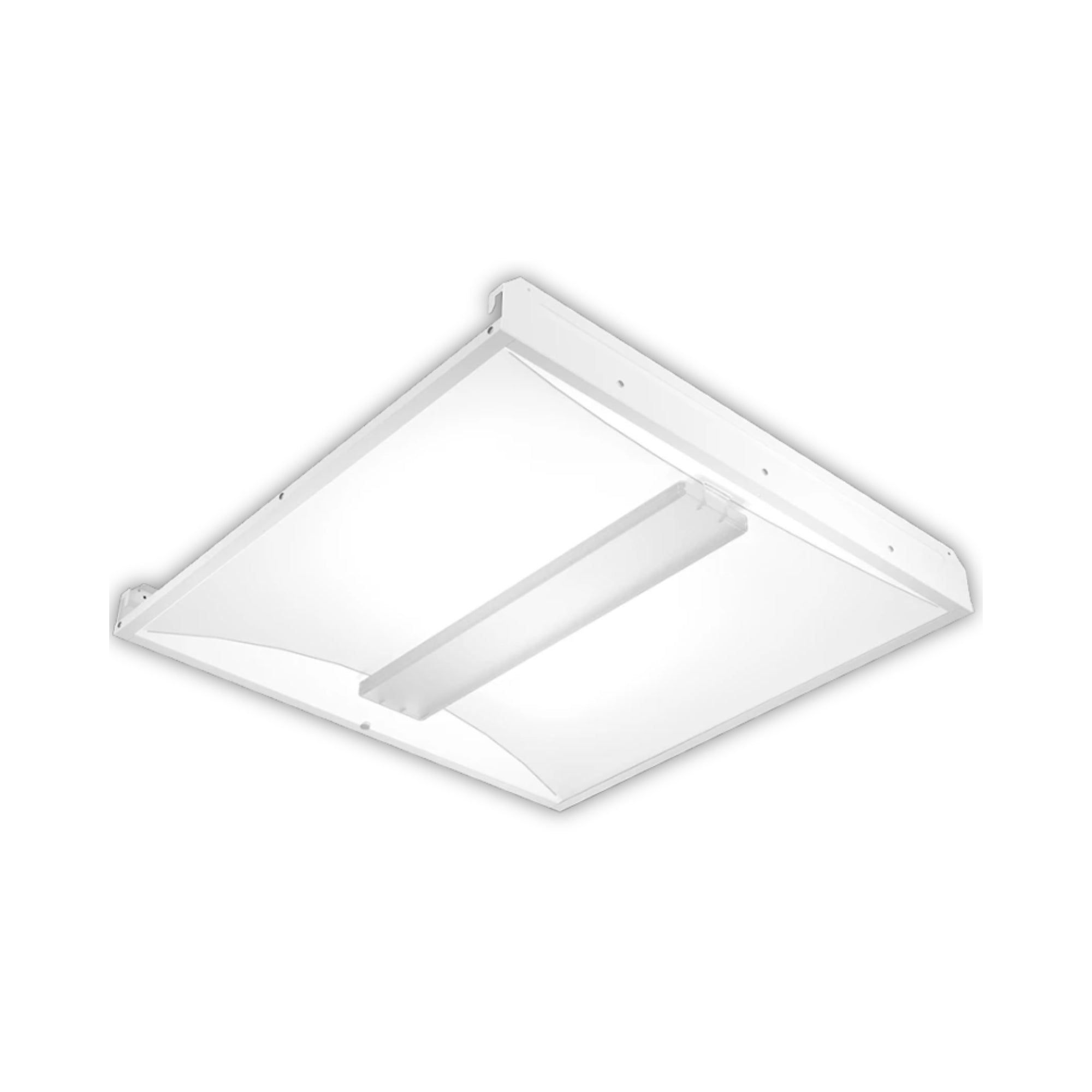 2x2 LED Troffer Light - 4500 Lumens, 39W, 3500K/4000K Color Temperature, 120V/277V Dual Voltage with Battery Backup - Perfect for Office Lighting, Commercial Spaces, and Emergency Use