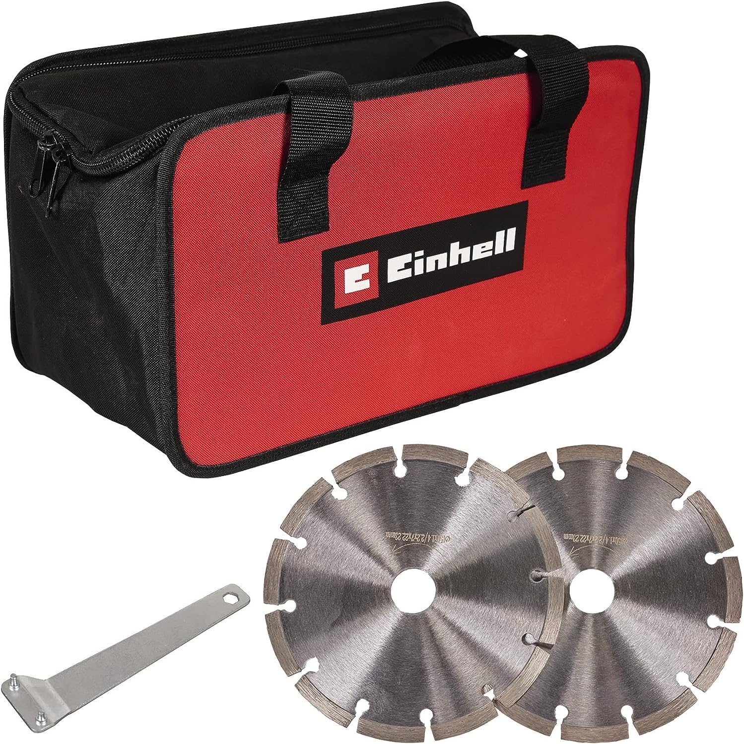 Einhell TE-MA 1500 Wall Chaser (1500W, Variable Cutting Depth & Width, Soft Start, Includes Case + 2 Diamond Blades) - Perfect for Electrical Wiring, Plumbing & DIY Wall Grooving Projects