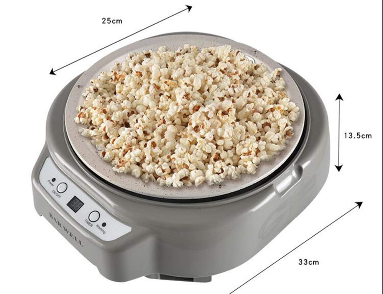 Smart Electric Coffee Roaster Machine for Home Use - 220V Coffee Bean Grinder & Roaster, Dried Fruit, Peanut, Melon Seed Roaster - Perfect for Fresh Coffee, Snacks & DIY Roasting (Gray)