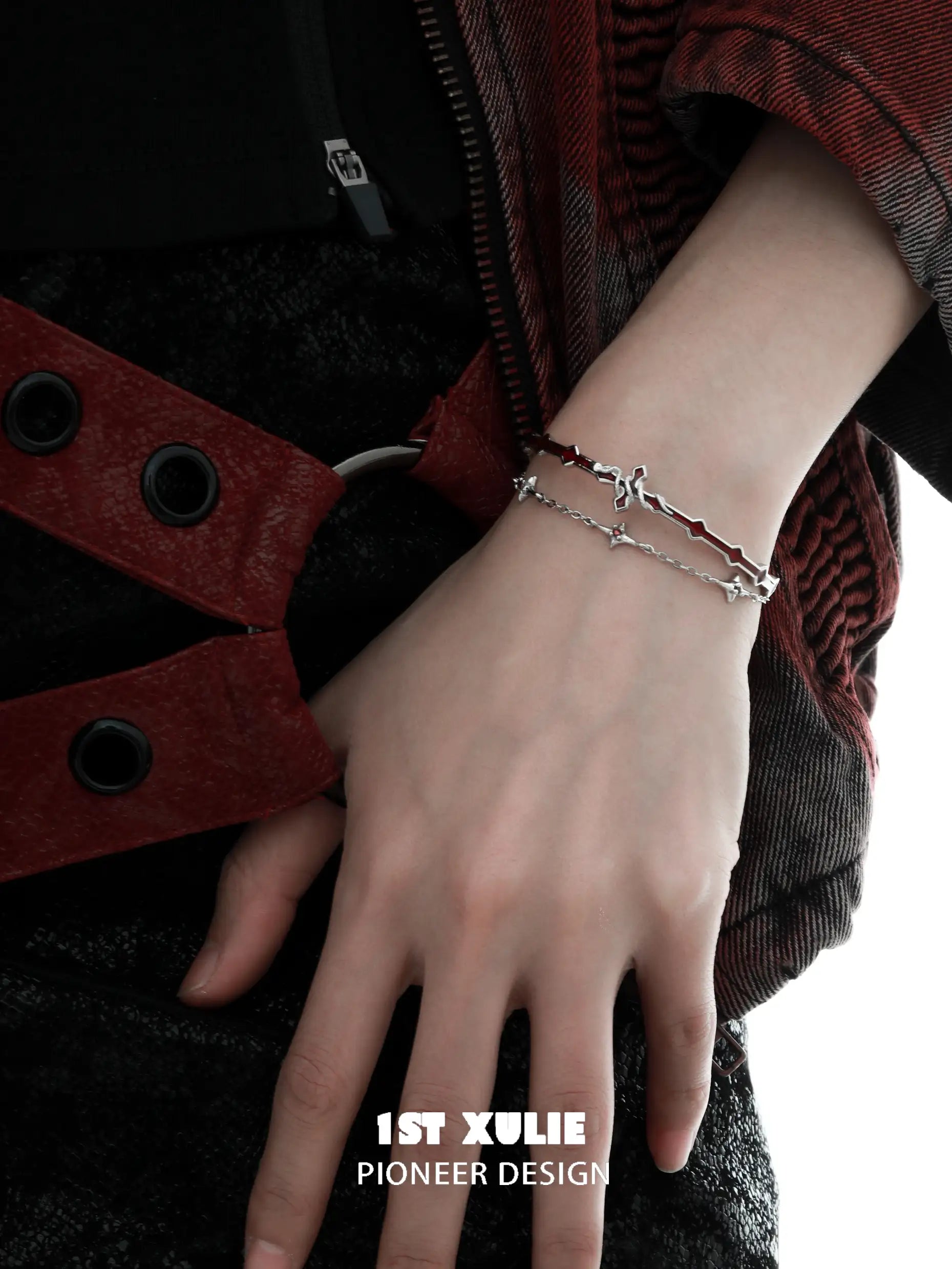 18k Platinum Plated Snake Bite Double Layer Bangle Bracelet for Women - Elegant Stackable Jewelry for Parties, Date Nights & Special Occasions