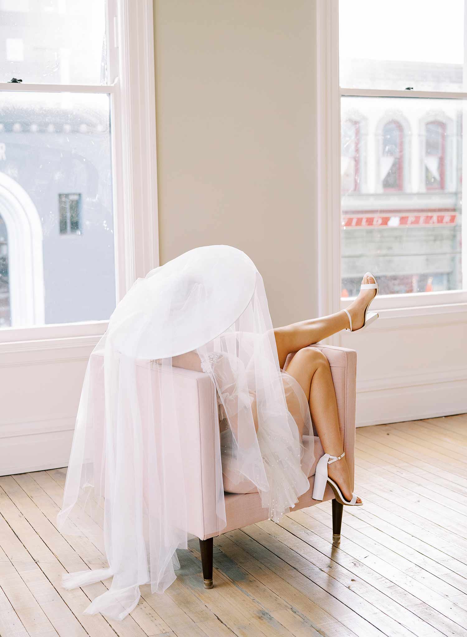 Dream Cloud Bridal Hat with Veil - Elegant Wedding Headpiece Style #2456 | Perfect for Bridal Showers, Ceremonies & Photo Shoots