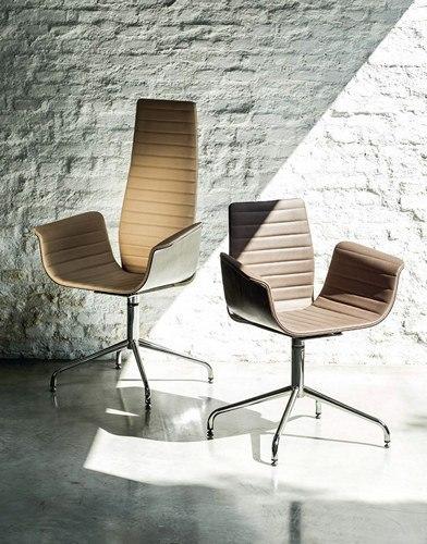 Bross Ergonomic Office Armchair - Adjustable Height Swivel Chair with Lumbar Support for Home & Office Workspace - Perfect for Long Hours Sitting, Video Calls, and Desk Work