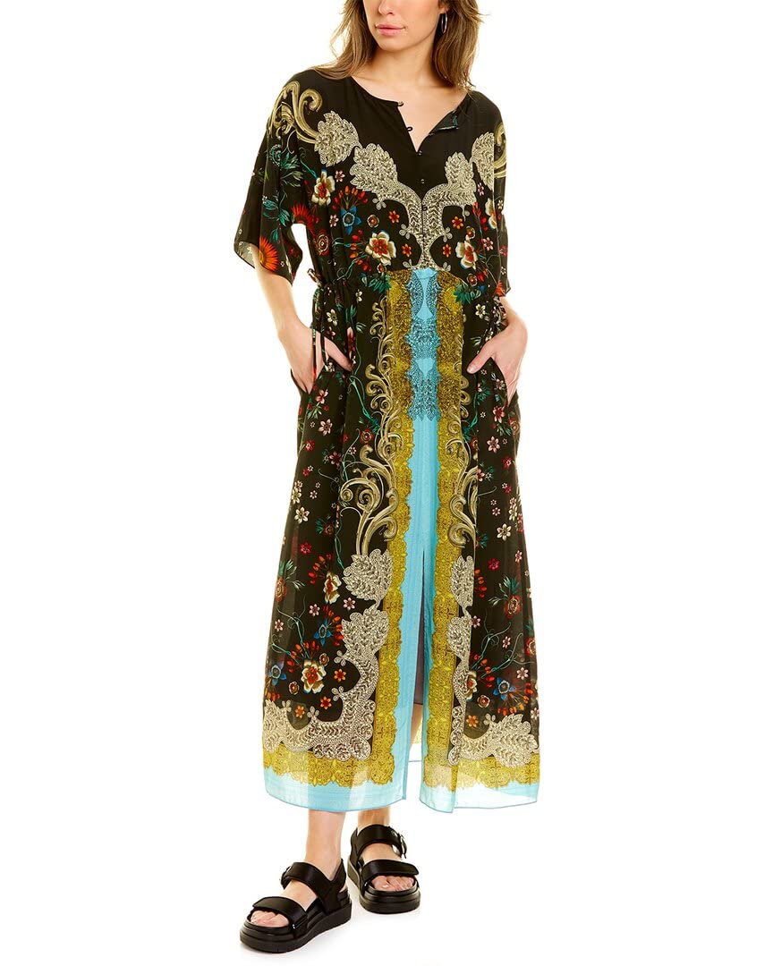 Johnny Was Women's Bohemian Floral Print Long Sleeve Maxi Dress for Casual Wear & Special Occasions | Boho Chic Style