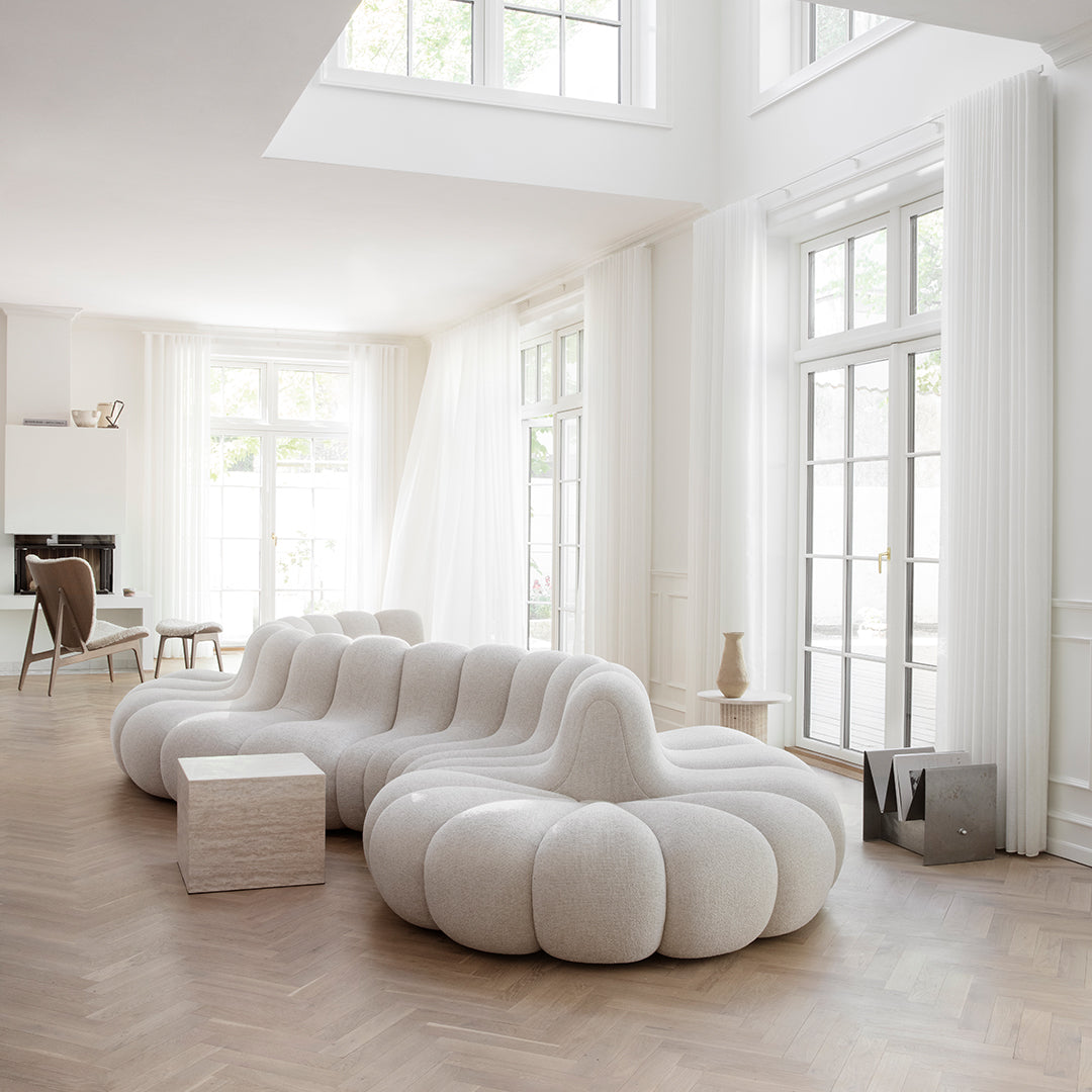 Modular Sofa Set with Upholstered Side Sections - Jagger Dining Collection | Perfect for Living Room, Lounge & Entertainment Spaces