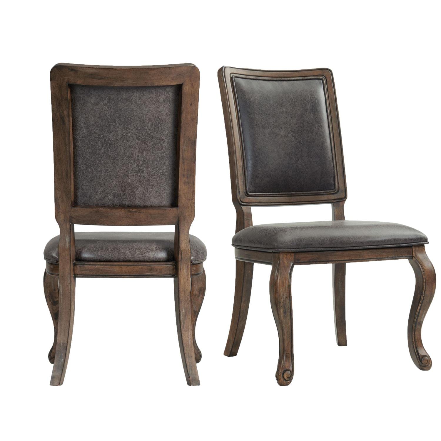 Picket House Furnishings Hayward Side Chair Set of 2 - Modern Dining Chairs with Wooden Legs for Kitchen, Dining Room, and Office Use