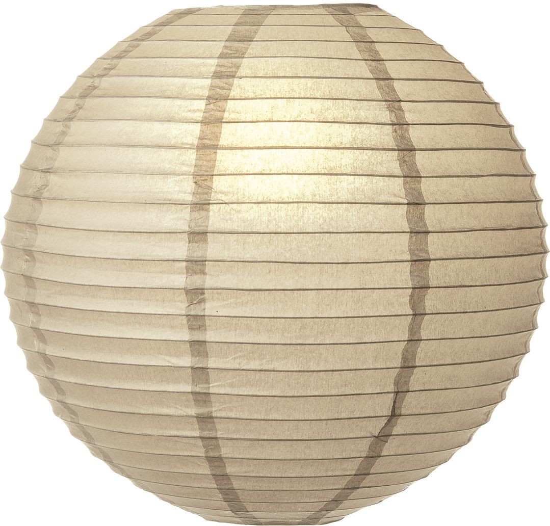 5 Pack 8 Inch Gray Round Paper Lanterns with Even Ribbing - Chinese Style Hanging Decor for Weddings, Parties & Home Decoration | Perfect for Asian-Themed Events, Baby Showers & Festival Celebrations