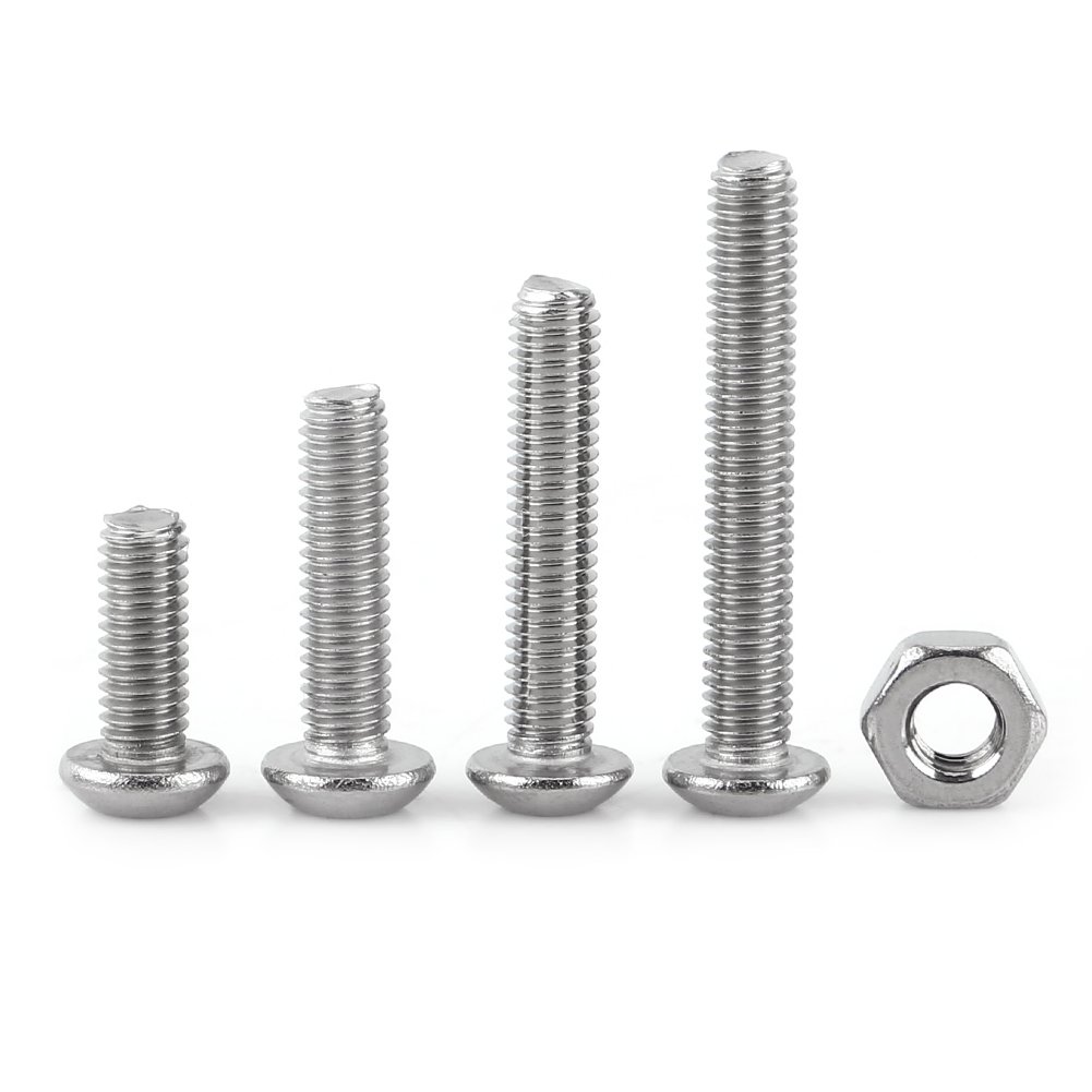 Hilitand 440Pcs M3 M4 M5 Hex Socket Screws Kit - for DIY & Machine Fastening