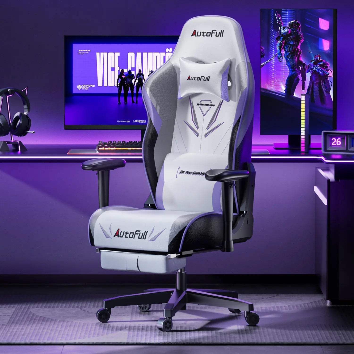 AutoFull C3 Pro Ergonomic Gaming Chair with Upgraded Lumbar Support - Perfect for PC Gaming, Office Work & Home Comfort