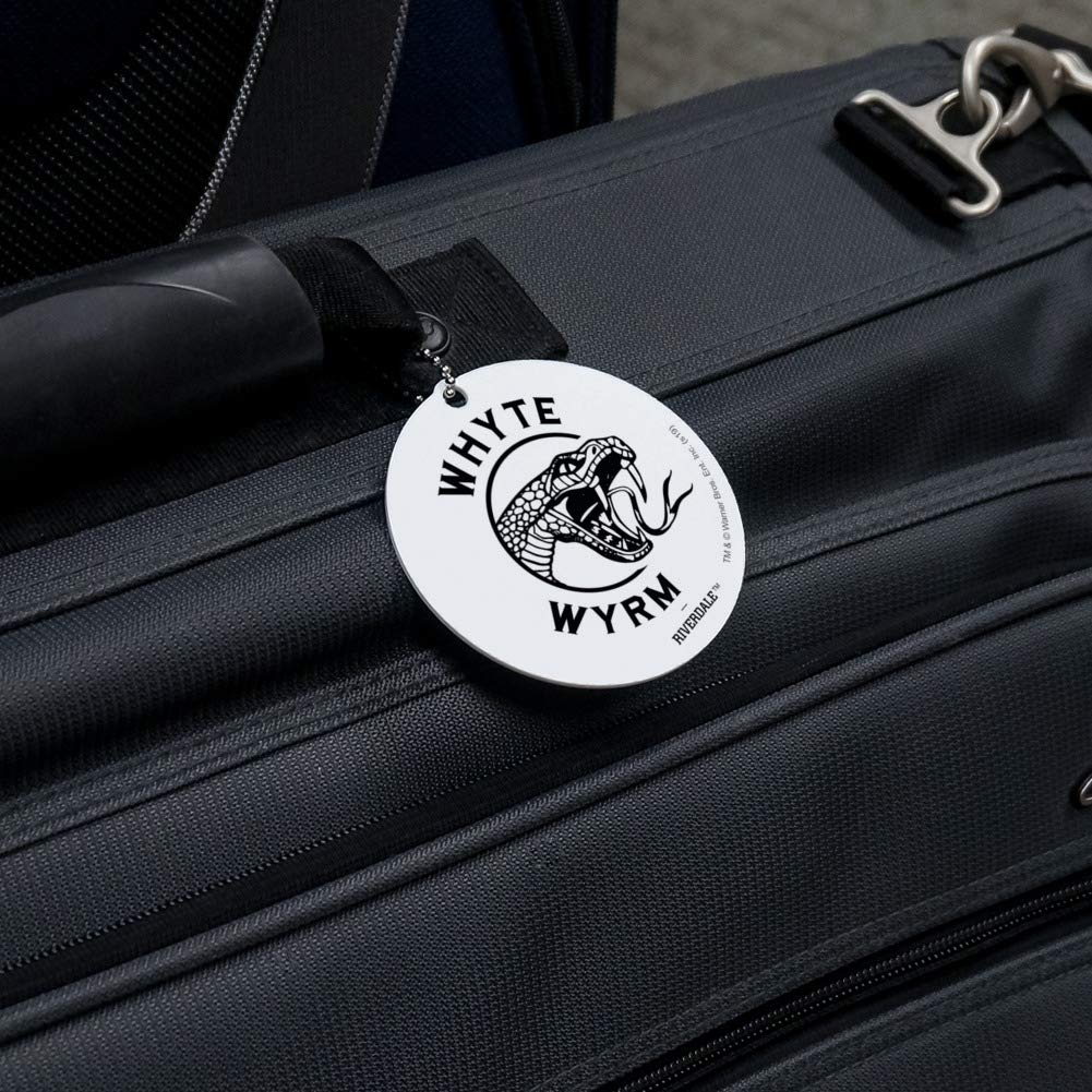 Riverdale The Whyte Wyrm Round Luggage ID Tag Card for Suitcase & Carry-On - Perfect for Travel Identification & Baggage Tracking