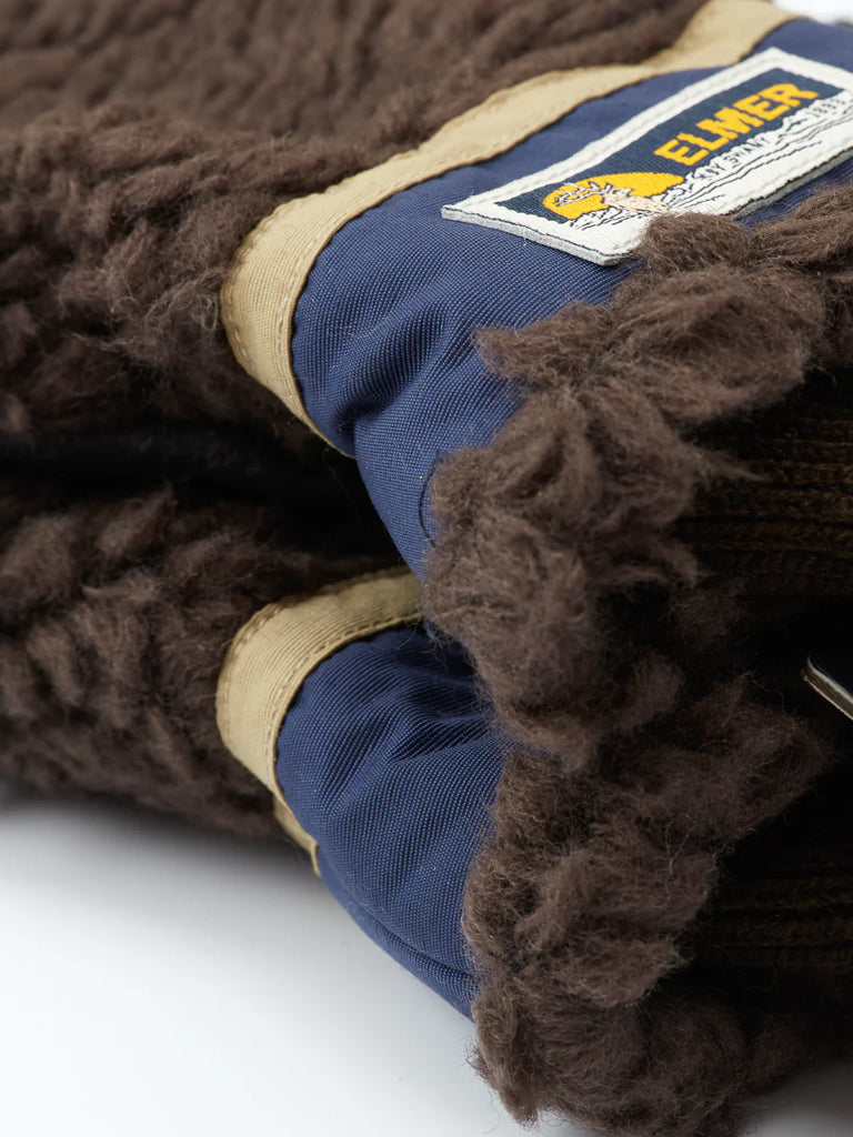 Elmer Teddy Wool Pile Gloves for Women & Men - Soft Brown Winter Gloves - Warm Knitted Gloves for Cold Weather, Outdoor Activities & Daily Use