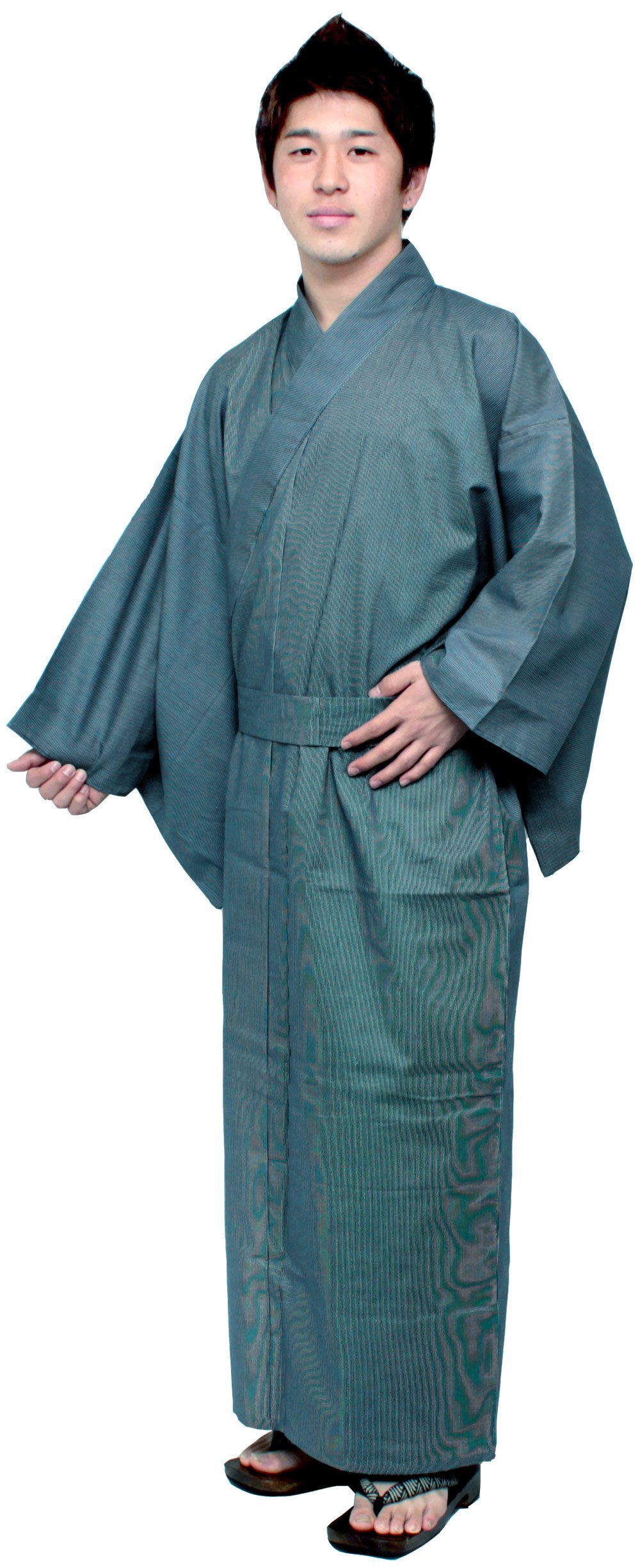 Japanese Kimono Yukata for Men - Long Cotton Robe (XX-Large 64