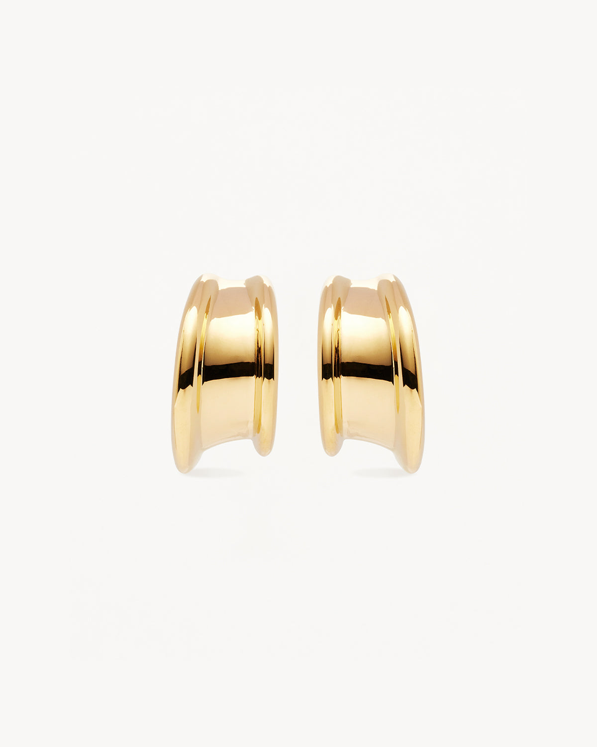 18k Gold Vermeil Muse Large Hoop Earrings for Women - Elegant Statement Jewelry for Parties, Weddings & Everyday Wear