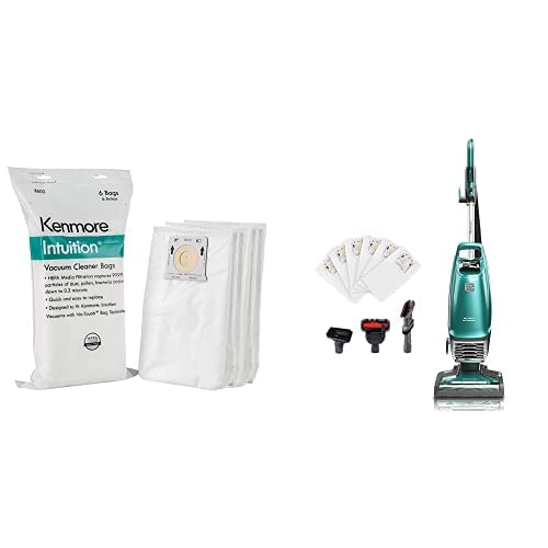 Kenmore Intuition BU4022 Bagged Upright Vacuum Cleaner with HEPA Filtration - No-Touch Technology for Pet Hair, Hardwood Floors & Carpets - Ideal for Allergy Sufferers & Home Cleaning