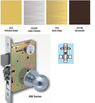 Arrow AM31 Storeroom Mortise Knob Lock - Secure Entry for Closets, Offices & Storage Rooms | Durable & Easy Installation | Ideal for Home, Business & Commercial Use