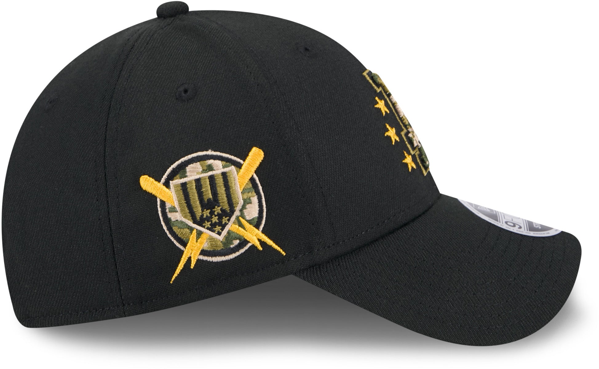 Los Angeles Dodgers New Era 9Forty MLB 2024 Armed Forces Day Black Baseball Cap - Official MLB Licensed Hat for Men & Women - Perfect for Baseball Games, Military Appreciation & Casual Wear