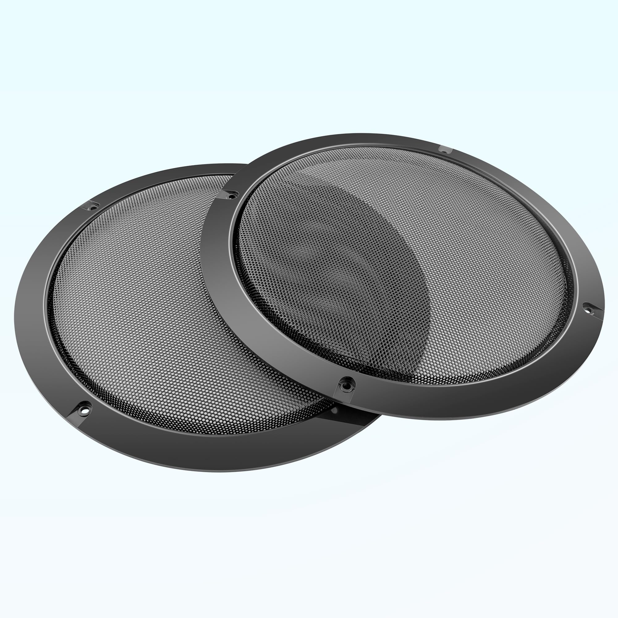 NuIth 8 Inch Metal Mesh Round Speaker Grill Cover - Universal Car & Home Audio Speaker Grills with 8 Screws - Protective Subwoofer Grill & Horn Guard for DIY Installation (Perfect for Car Audio Systems, Home Theater Speakers, and DIY Audio Projects)