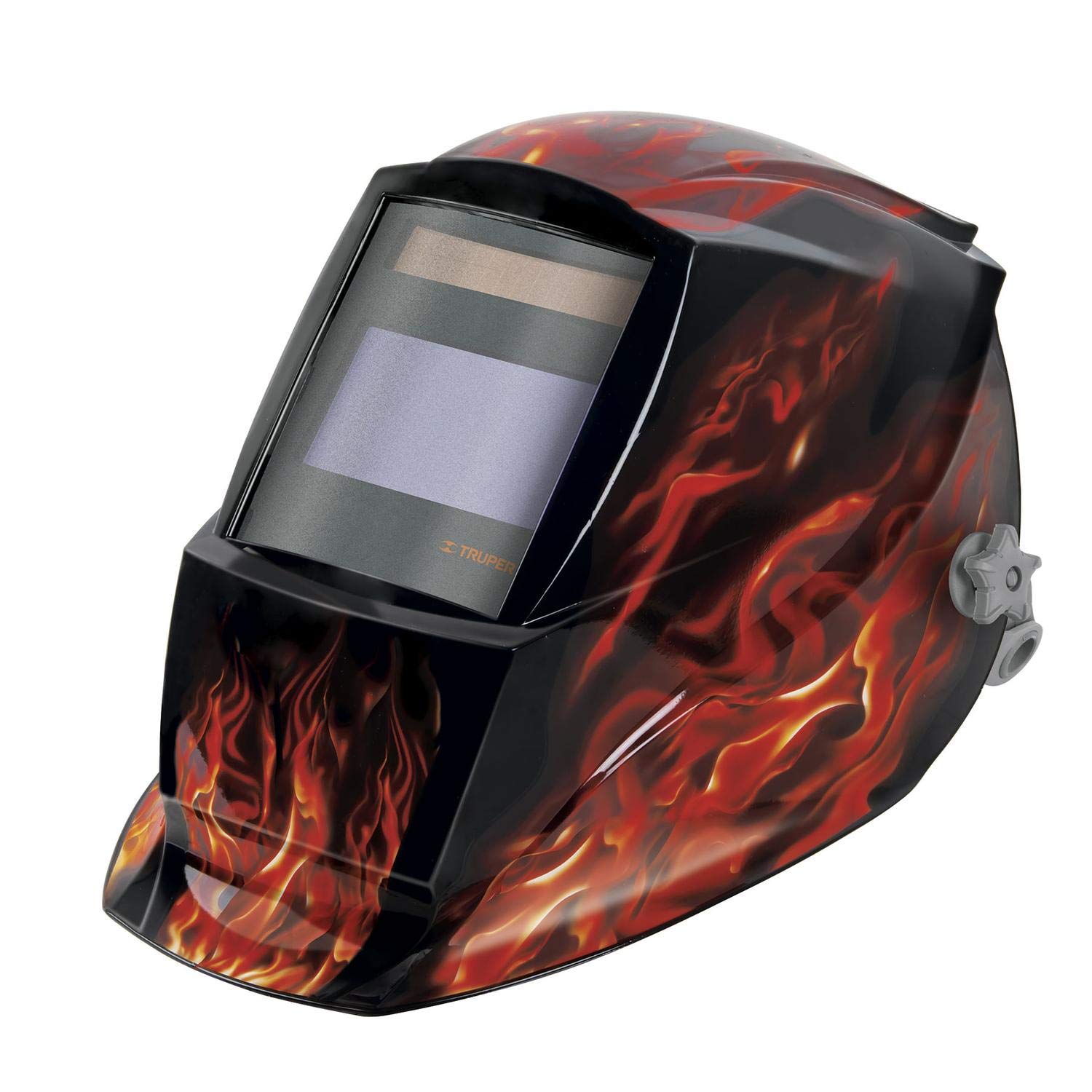 Flame Model Electronic Welding Mask - Auto Darkening Welding Helmet for Arc & MIG/TIG - Safety Gear for Metal Fabrication & DIY Projects